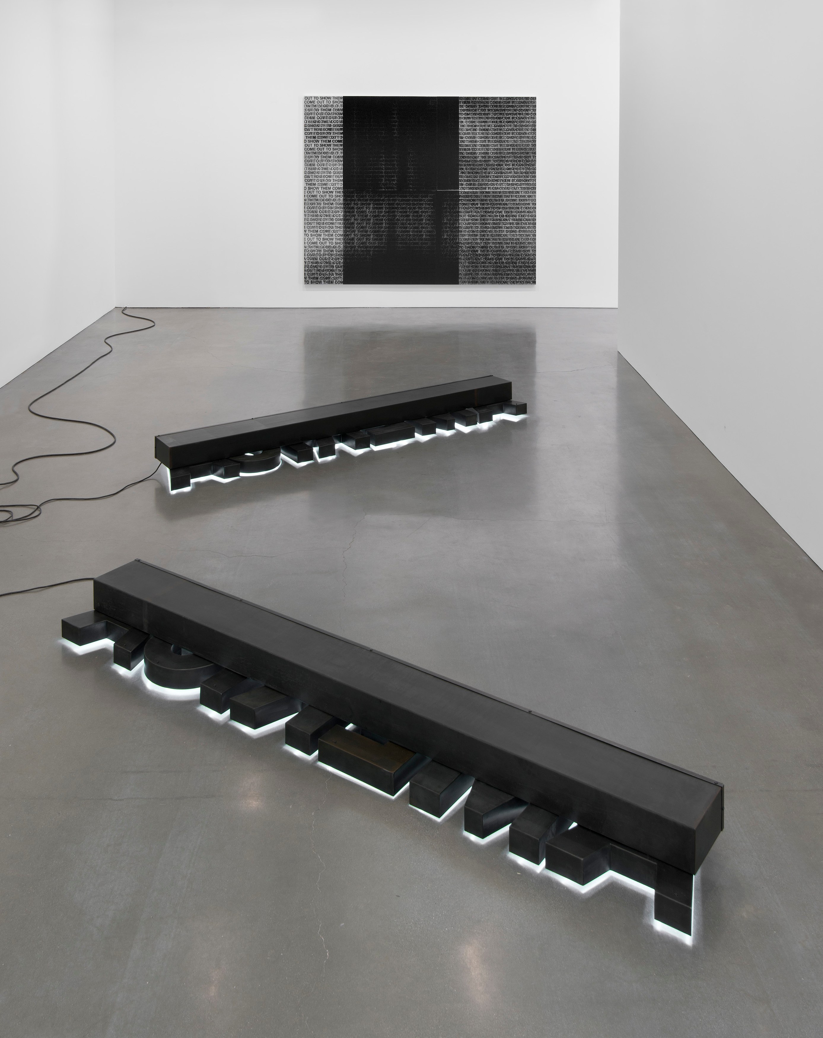 Glenn Ligon, Well, it’s bye-bye / If you call that gone at Regen Projects, photo 15