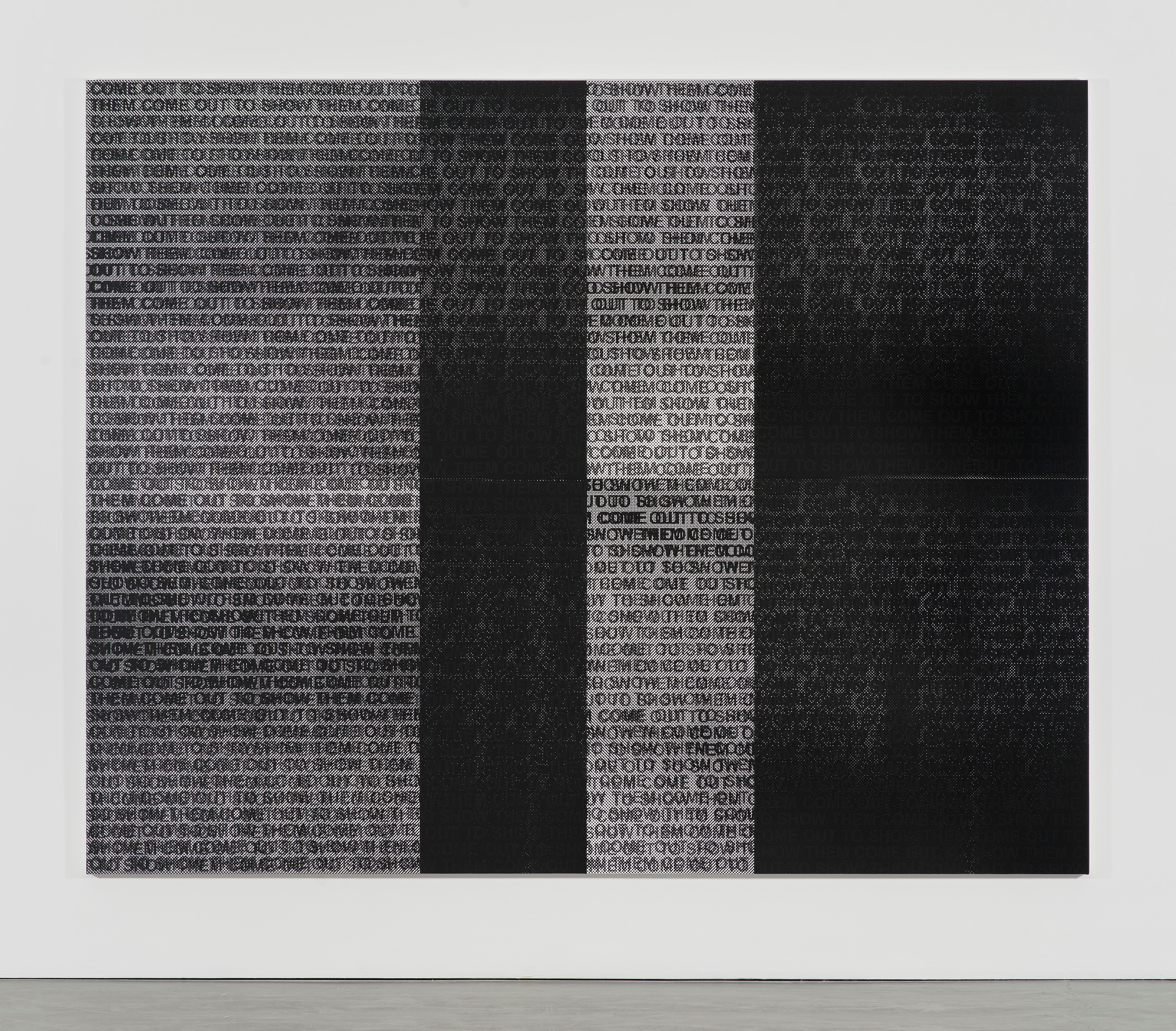 Glenn Ligon, Well, it’s bye-bye / If you call that gone at Regen Projects, photo 19