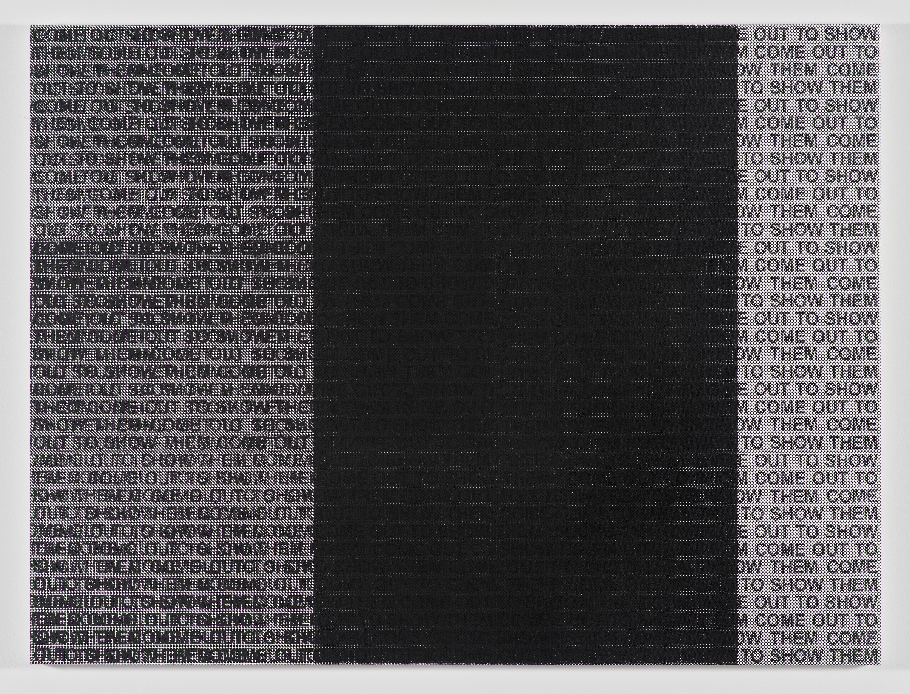 Glenn Ligon, Well, it’s bye-bye / If you call that gone at Regen Projects, photo 24