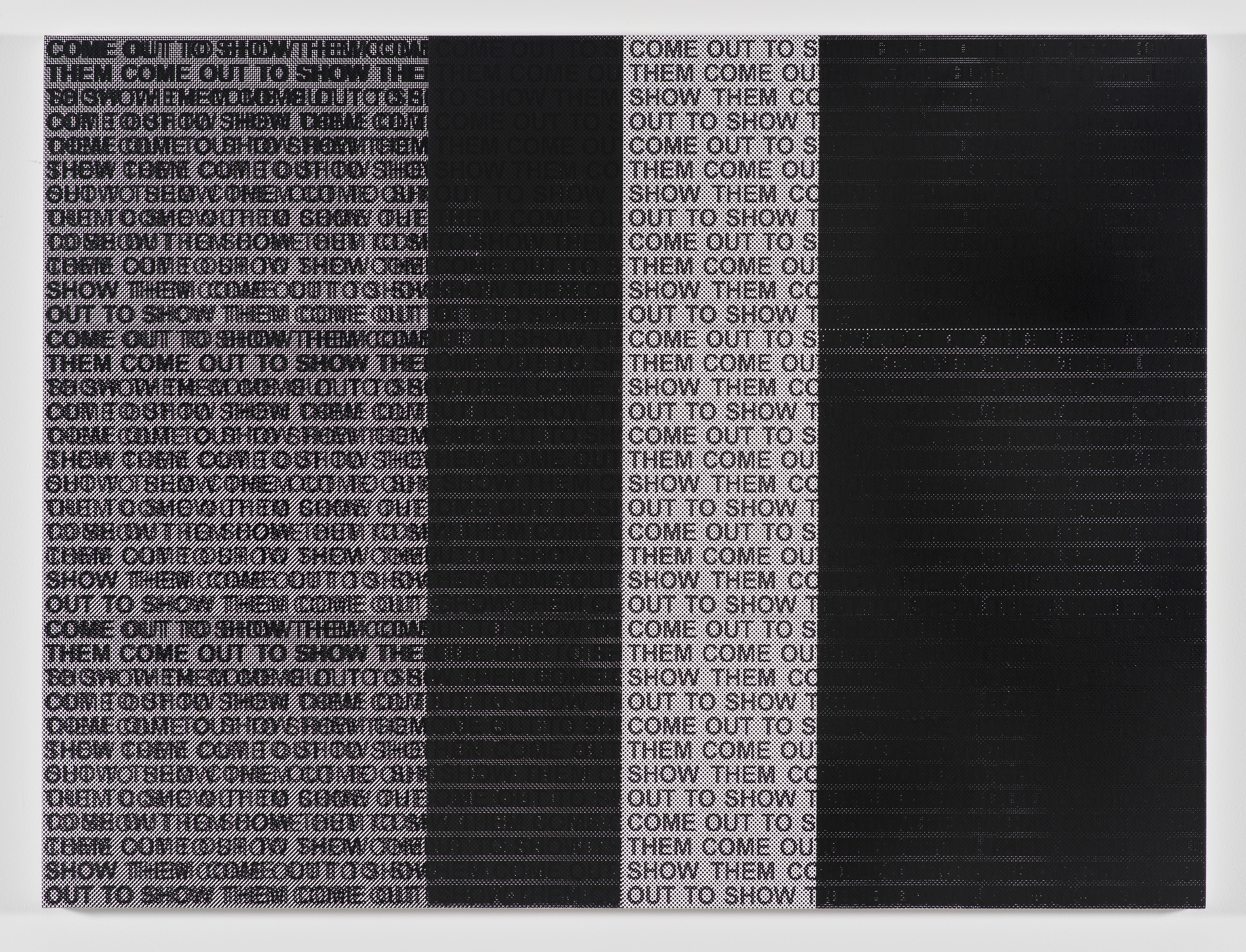 Glenn Ligon, Well, it’s bye-bye / If you call that gone at Regen Projects, photo 25