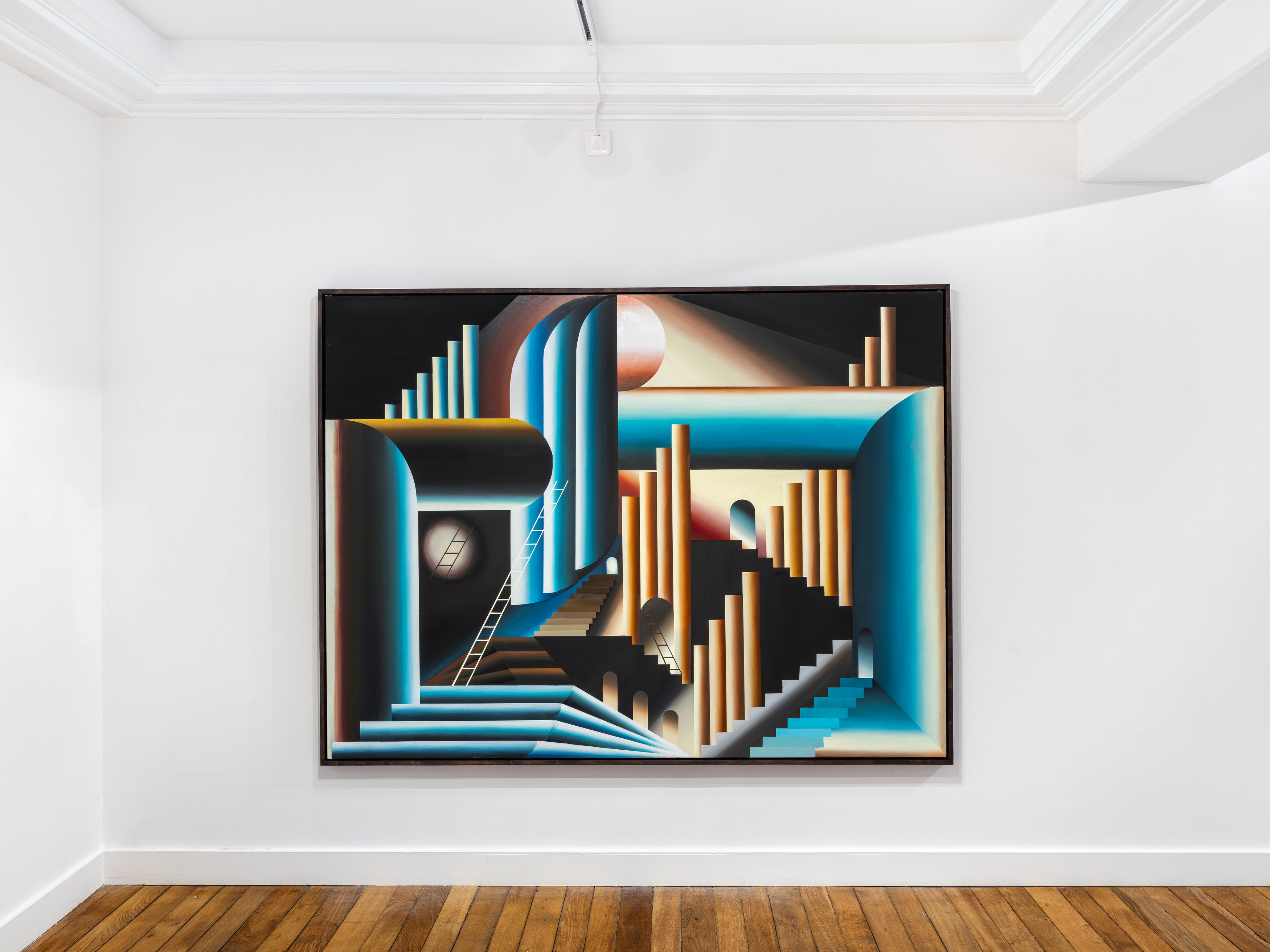 Florian & Michael Quistrebert, A hidden world where birds sing prophecies through paintings. at Tragic Venus, CELESTE | data center Marilyn, Champs-sur-Marne, photo 6