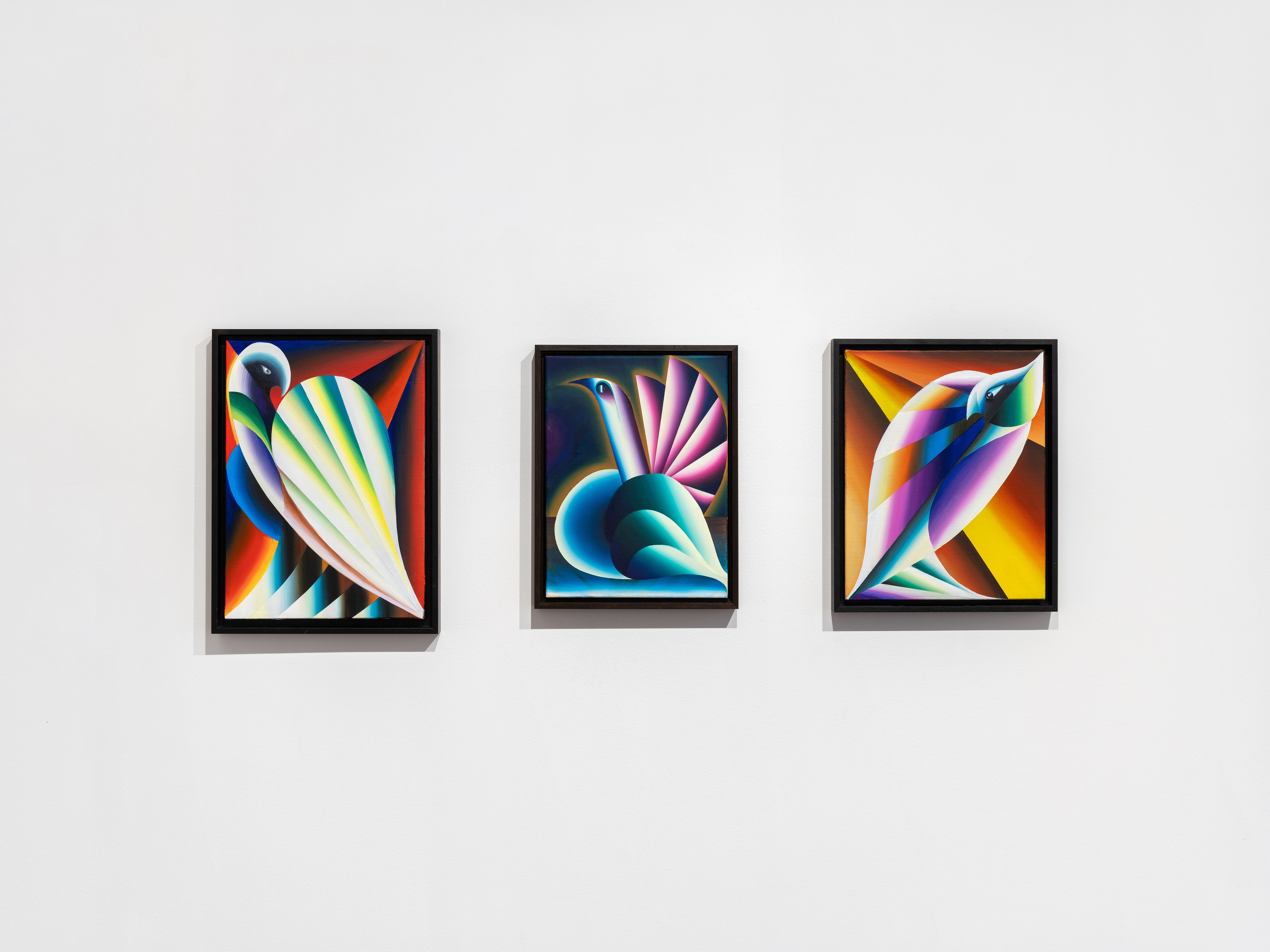 Florian & Michael Quistrebert, A hidden world where birds sing prophecies through paintings. at Tragic Venus, CELESTE | data center Marilyn, Champs-sur-Marne, photo 12