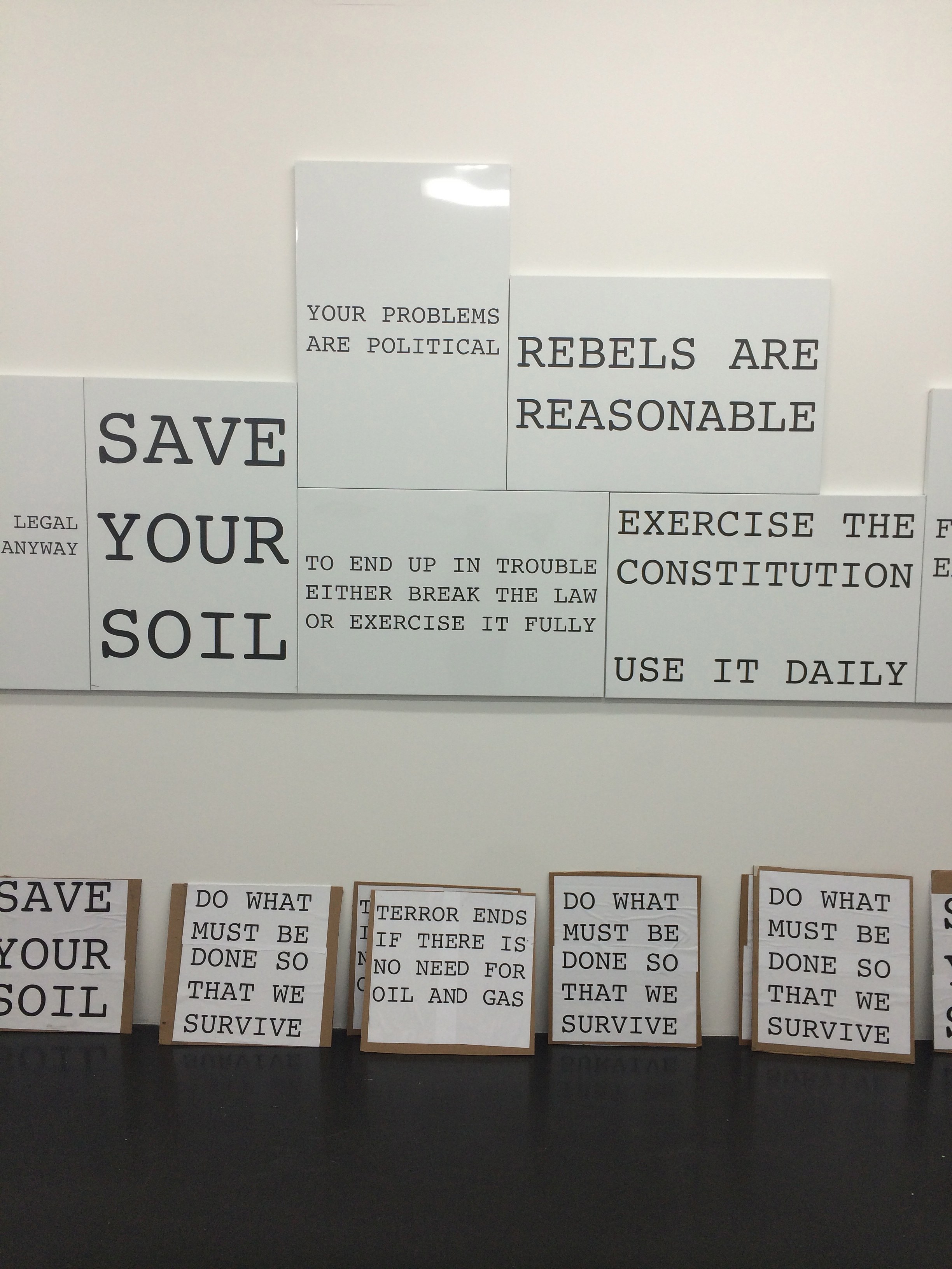 Peter Fend, <span style="font-family: courier, monospace; font-style: normal;">REBELS ARE<br>REASONABLE</span> at Maxwell Graham, photo 42
