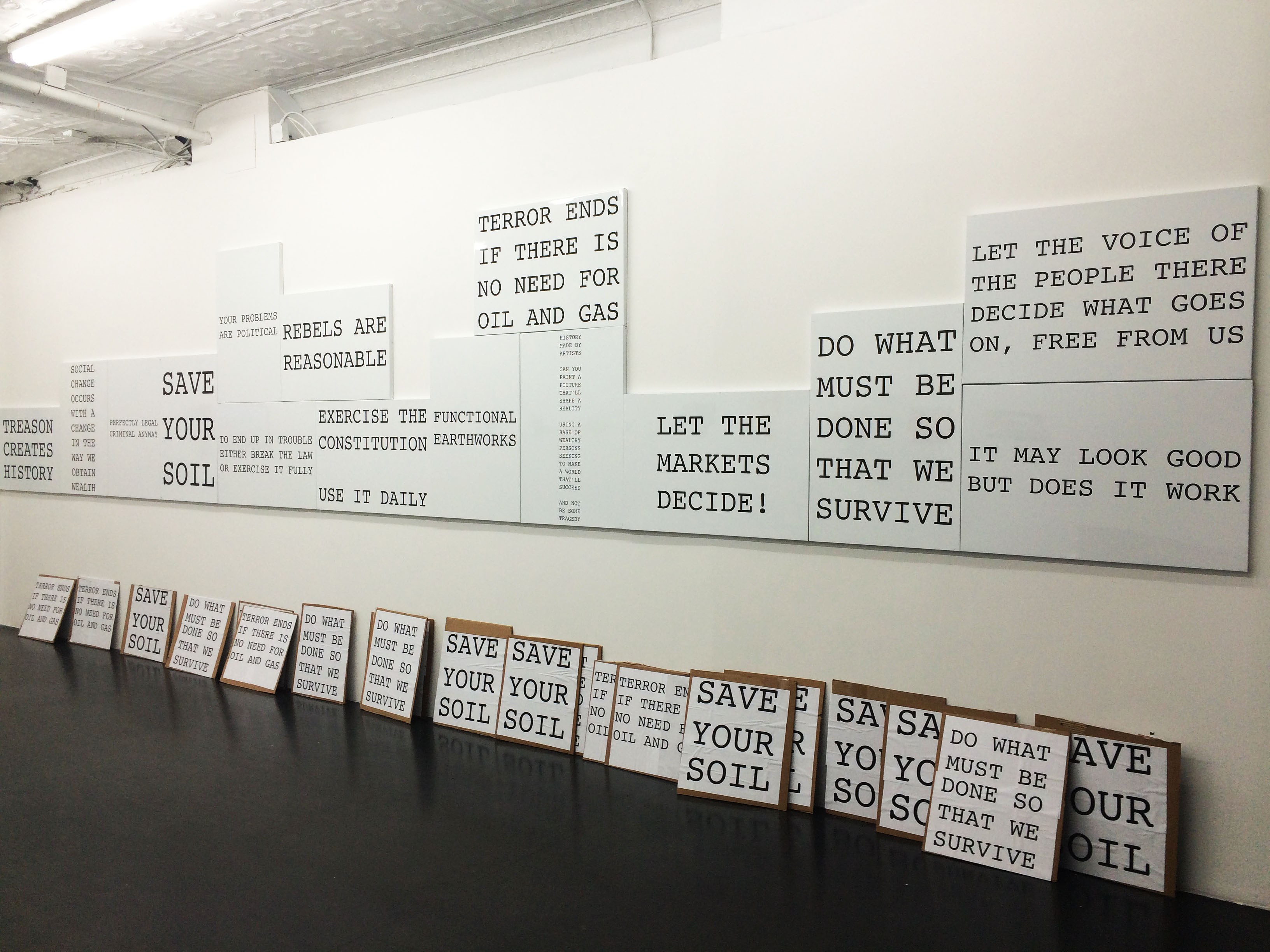 Peter Fend, <span style="font-family: courier, monospace; font-style: normal;">REBELS ARE<br>REASONABLE</span> at Maxwell Graham, photo 37