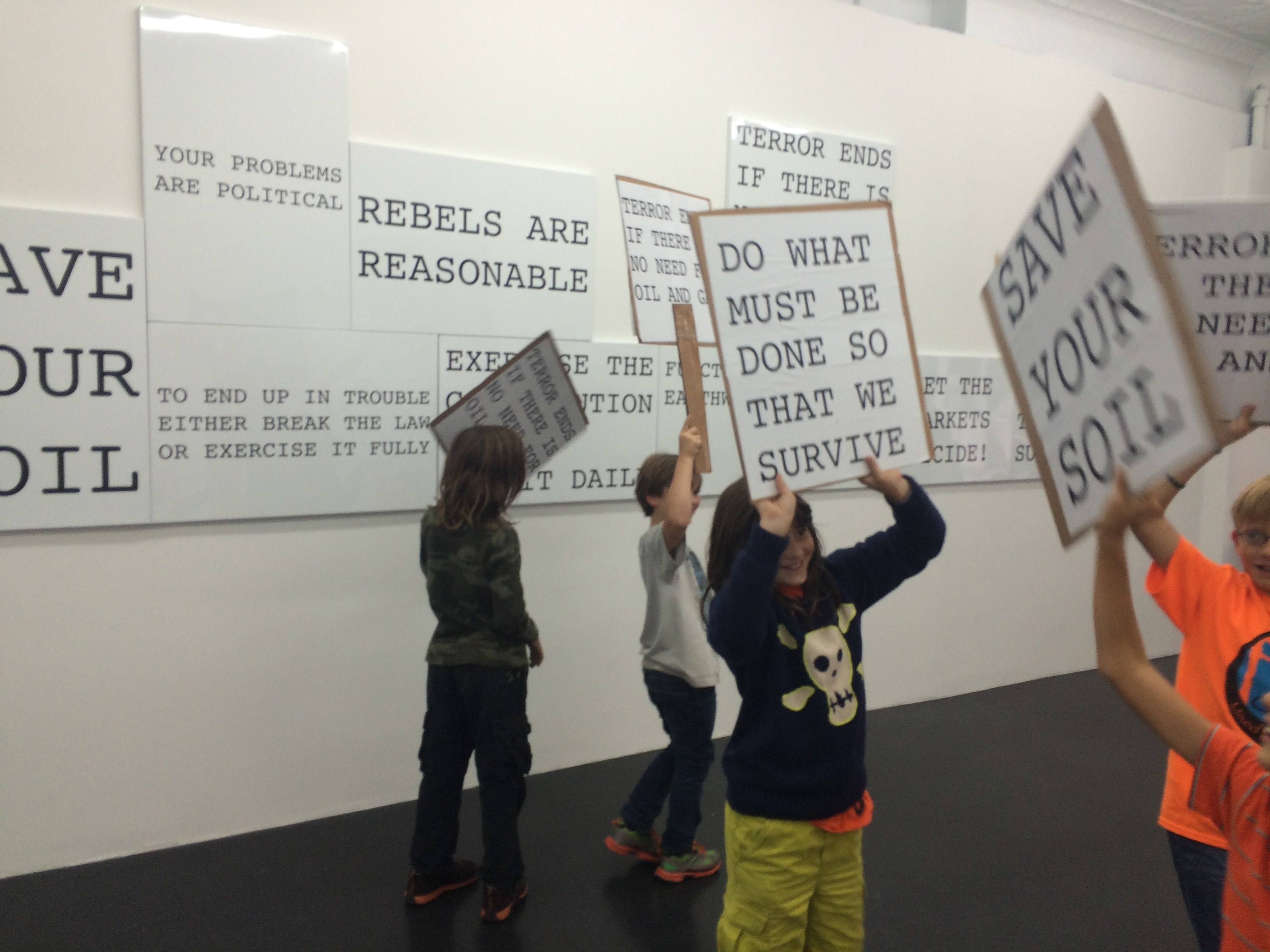Peter Fend, <span style="font-family: courier, monospace; font-style: normal;">REBELS ARE<br>REASONABLE</span> at Maxwell Graham, photo 39