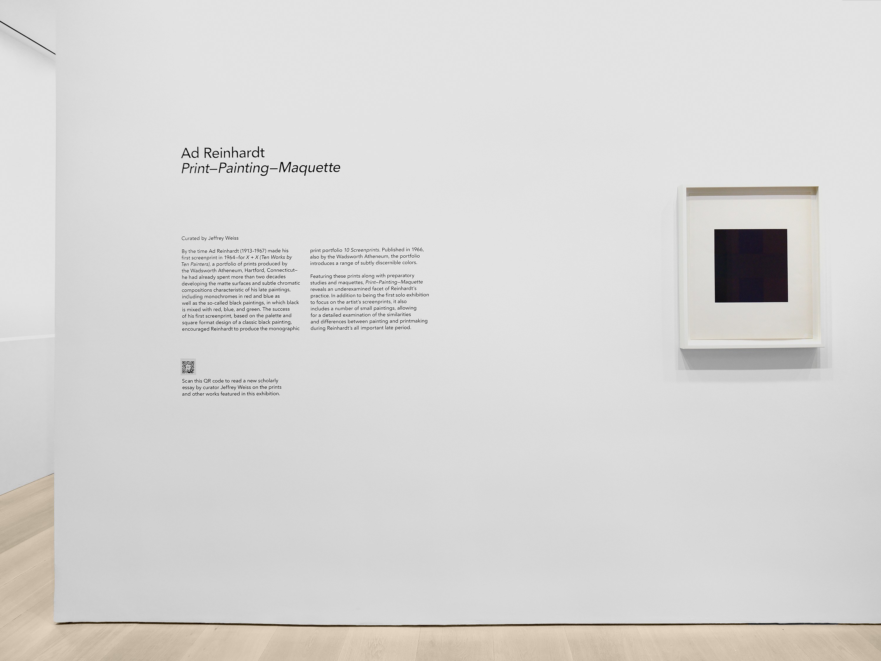 Ad Reinhardt, Print—Painting—Maquette at Josh Smith Studio, Brooklyn, photo 10