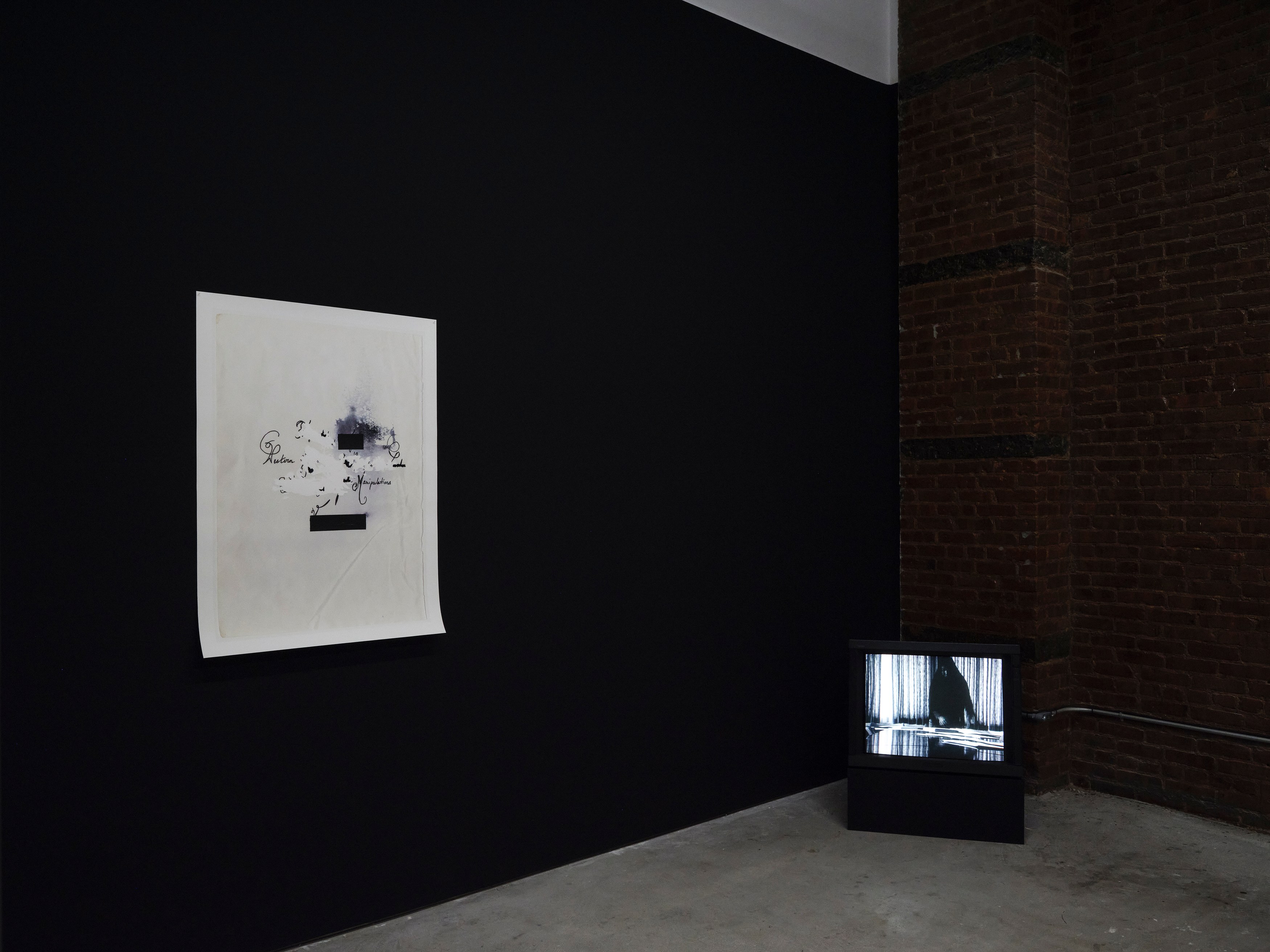 Theresa Hak Kyung Cha, Jimmy Robert, flipping through pages keeping a record of time at Participant Inc, photo 48