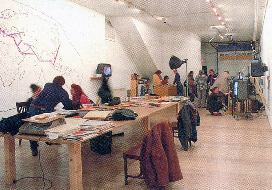 Peter Fend, <span style="font-family: courier, monospace; font-style: normal;">NEWS ROOM<br>NEW YORK/<br>NEWS ROOM<br>AMSTERDAM</span> at American Fine Arts, photo 9