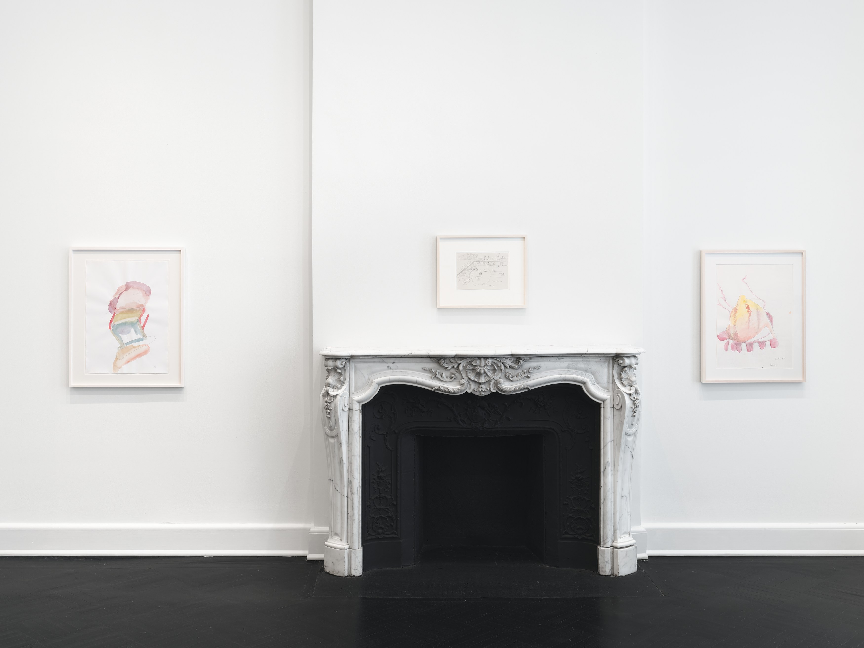 Maria Lassnig, Drawings at Petzel, photo 4