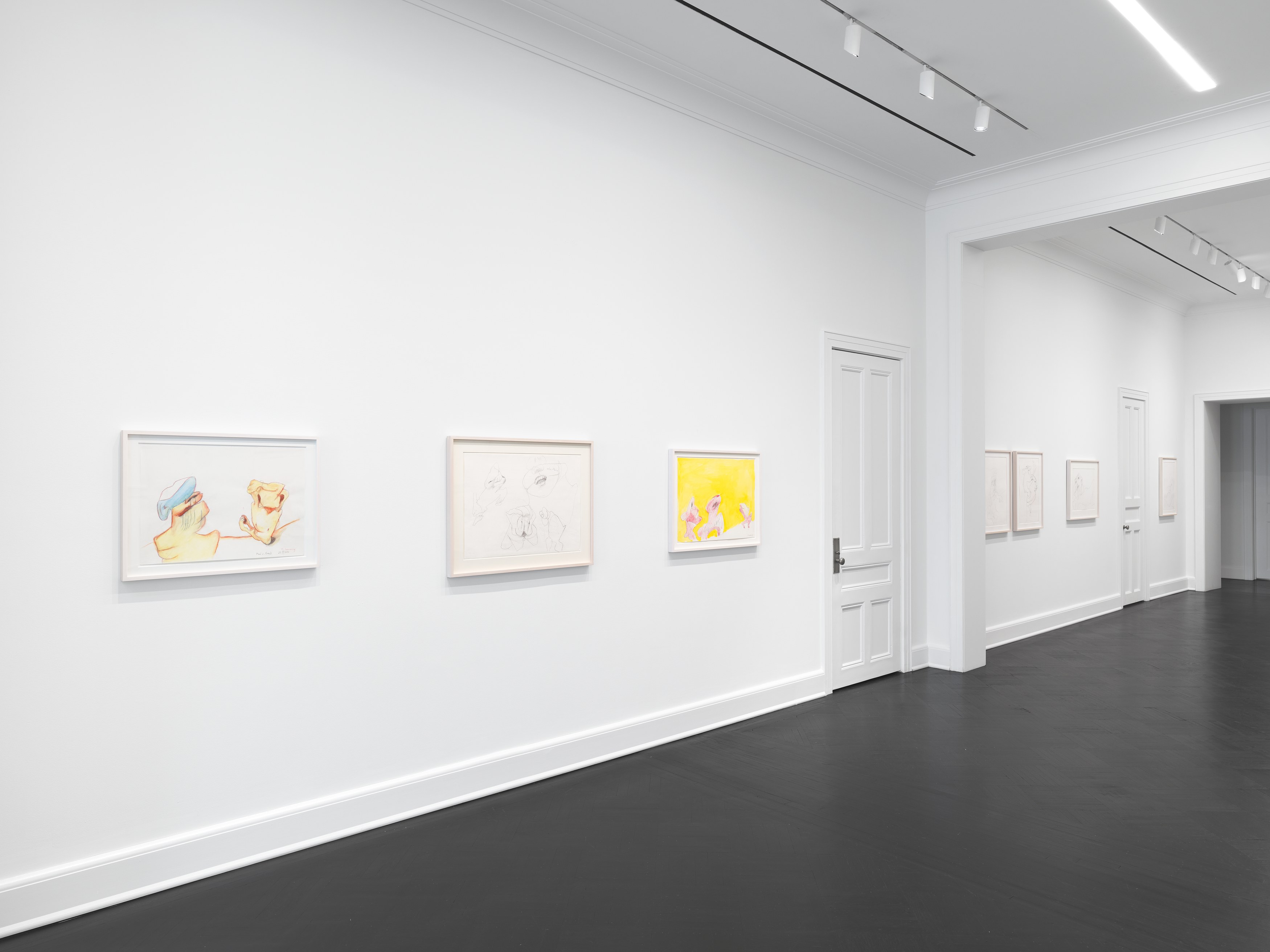 Maria Lassnig, Drawings at Petzel, photo 12