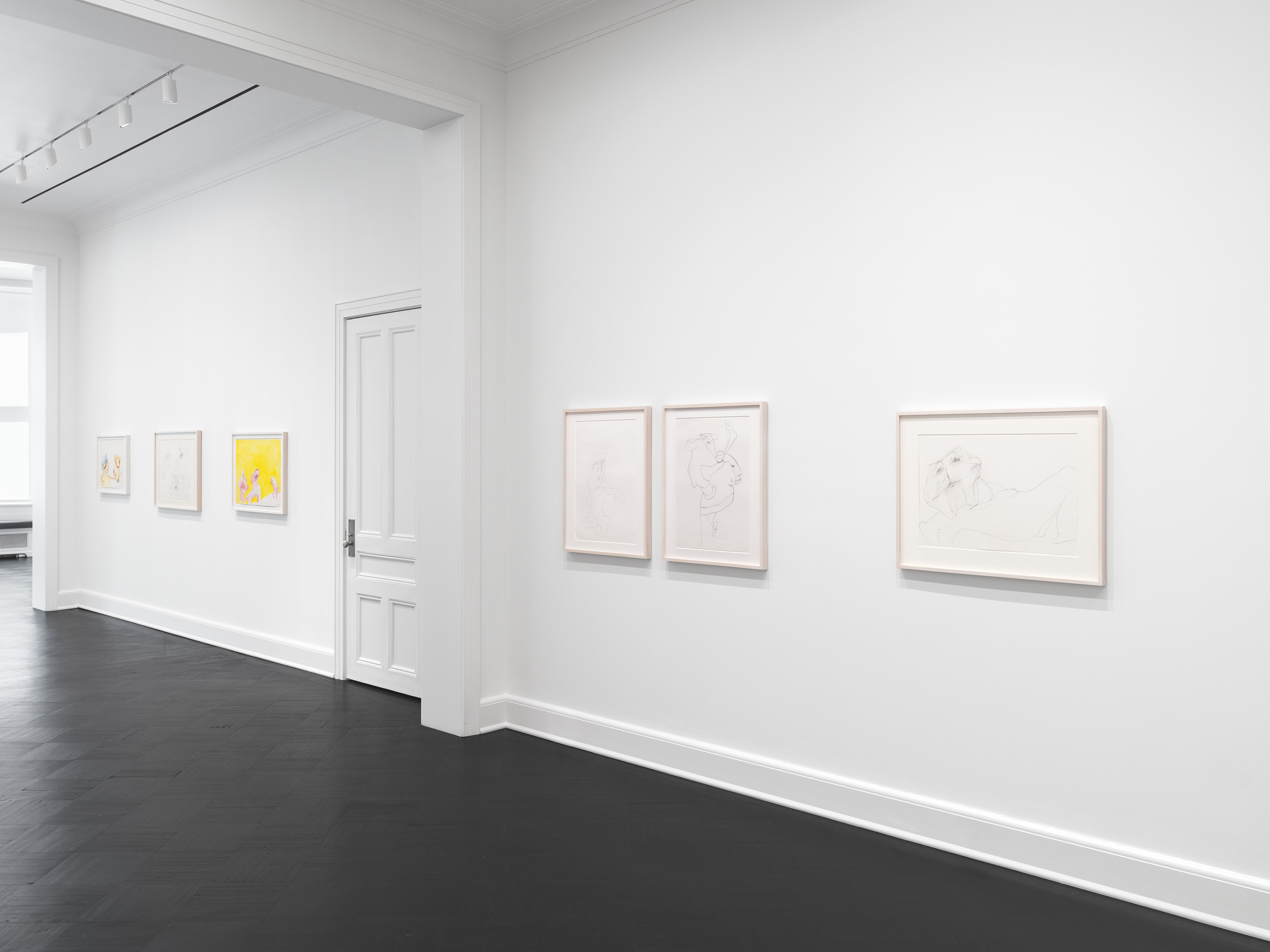 Maria Lassnig, Drawings at Petzel, photo 15