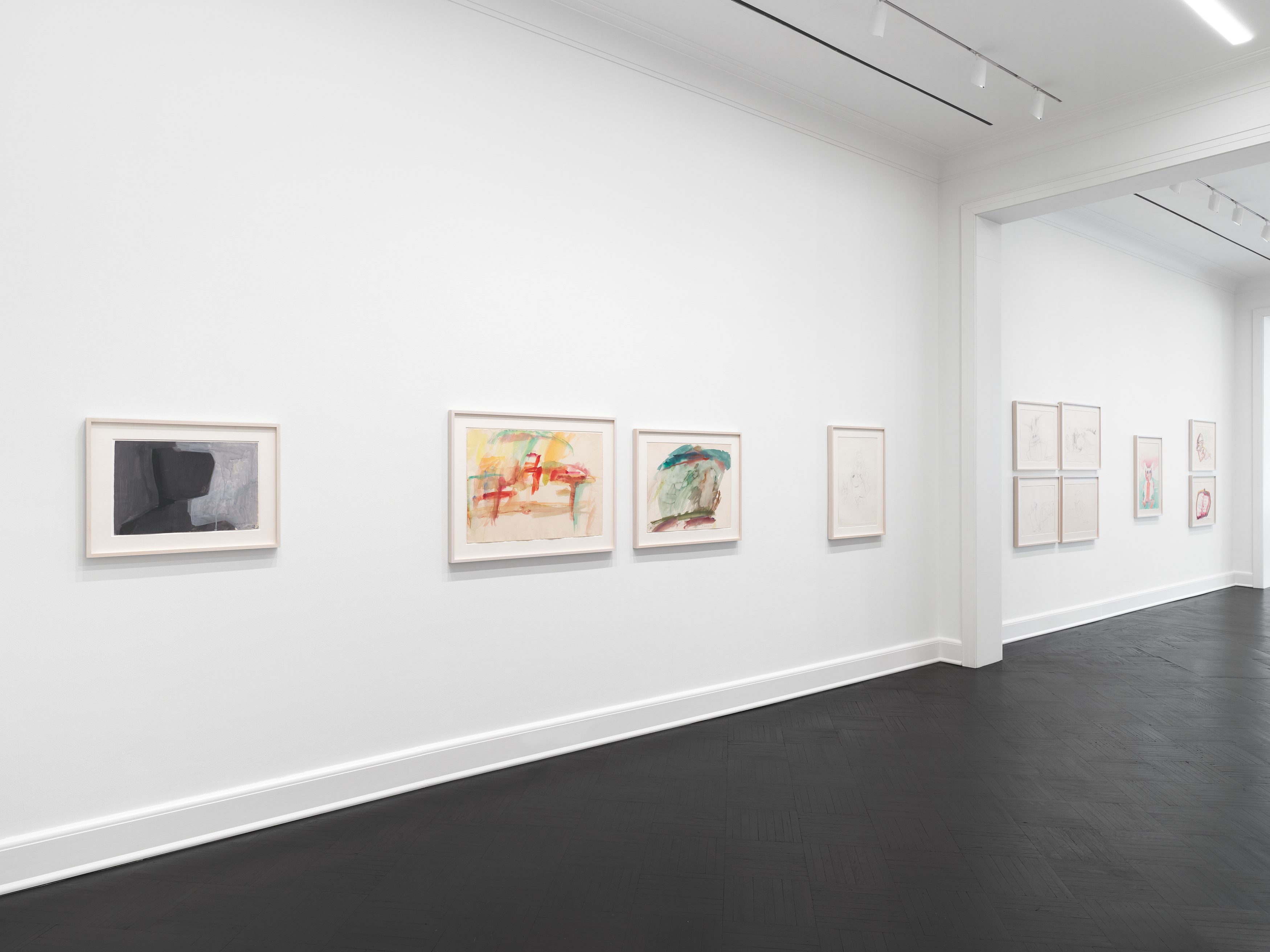 Maria Lassnig, Drawings at Petzel, photo 16