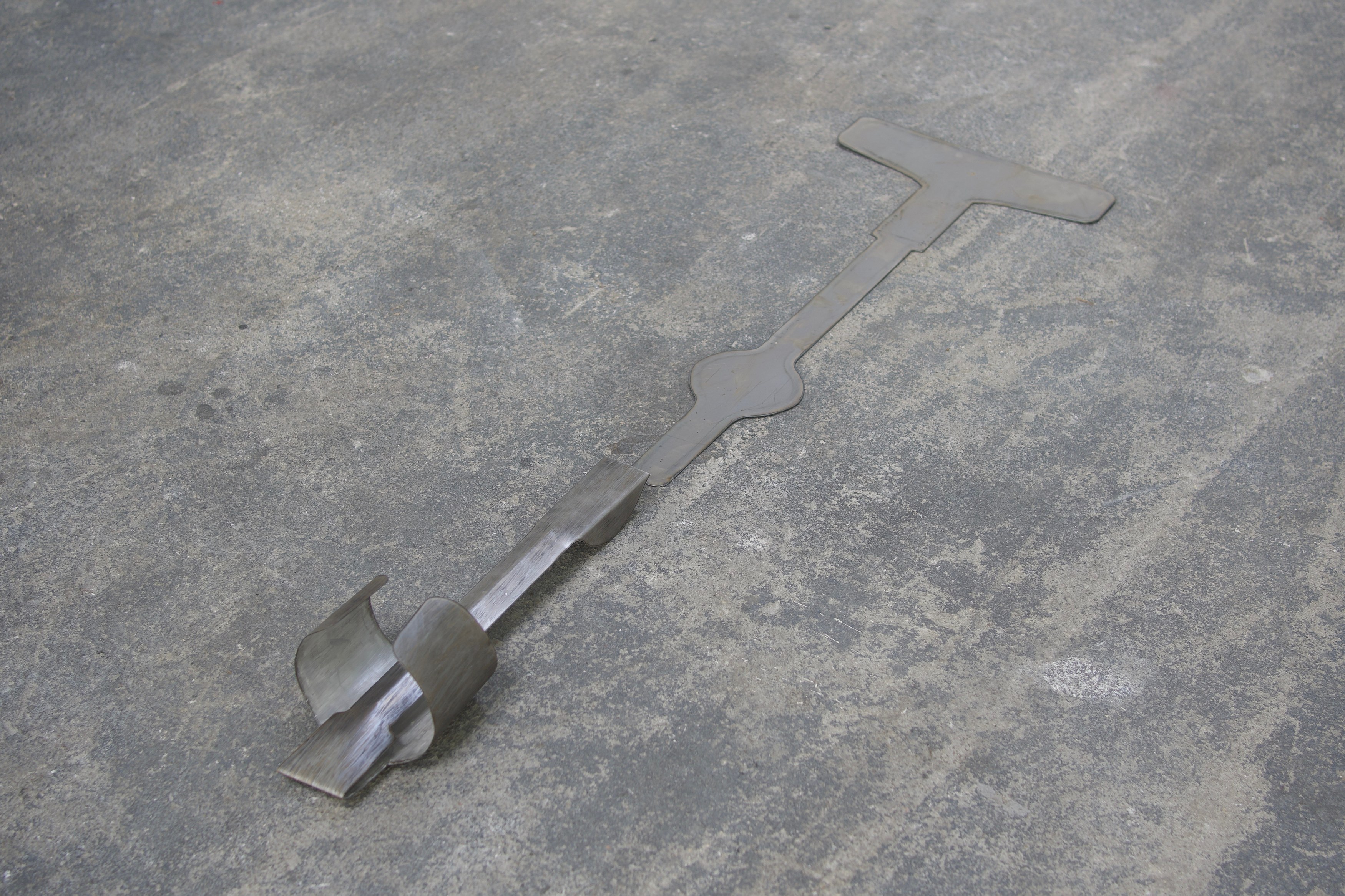 Mira Dayal, Steel Model of Paper Copy of Desk Top with Pencil Groove at Spencer Brownstone, photo 10