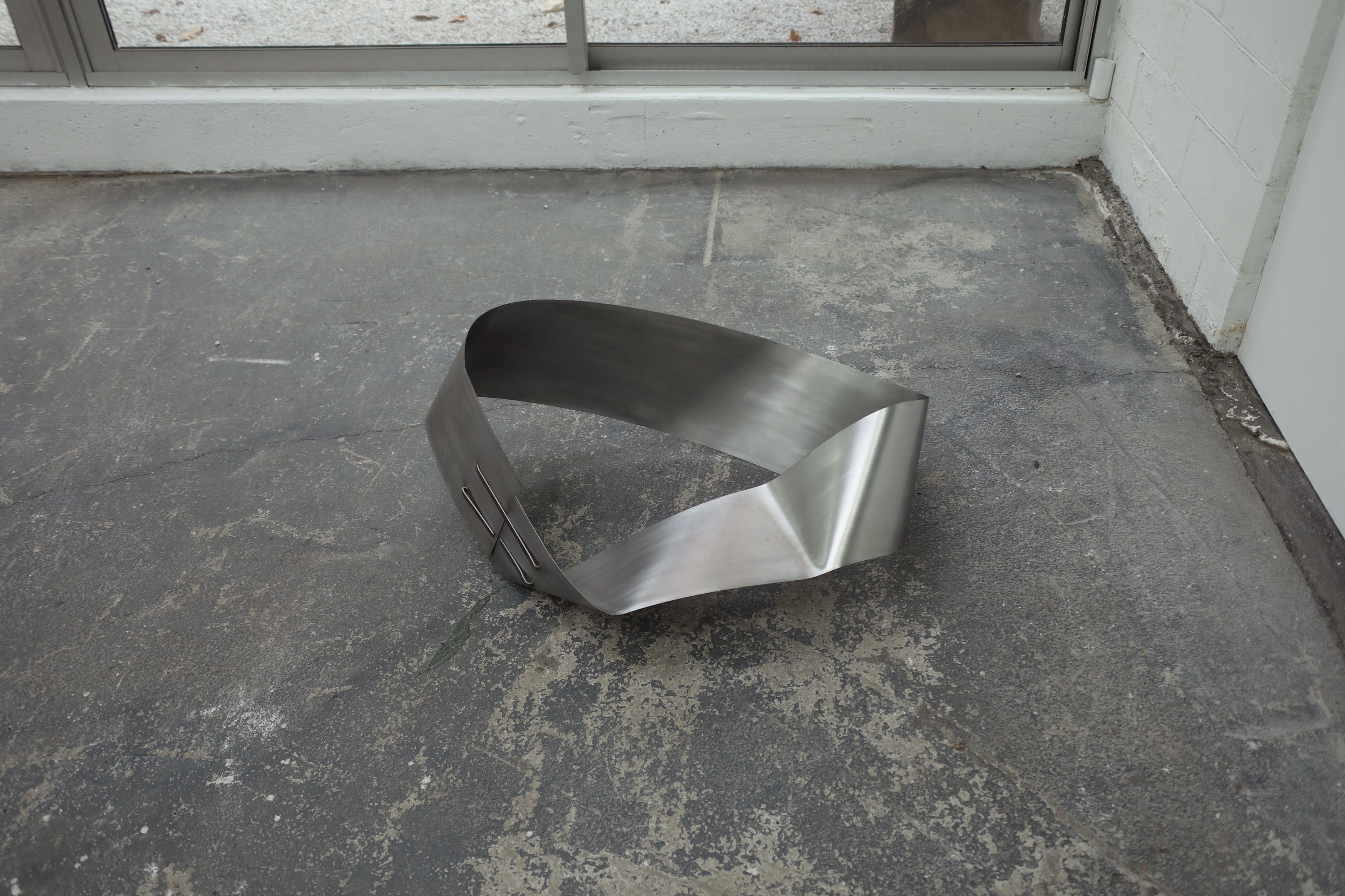 Mira Dayal, Steel Model of Paper Copy of Desk Top with Pencil Groove at Spencer Brownstone, photo 11