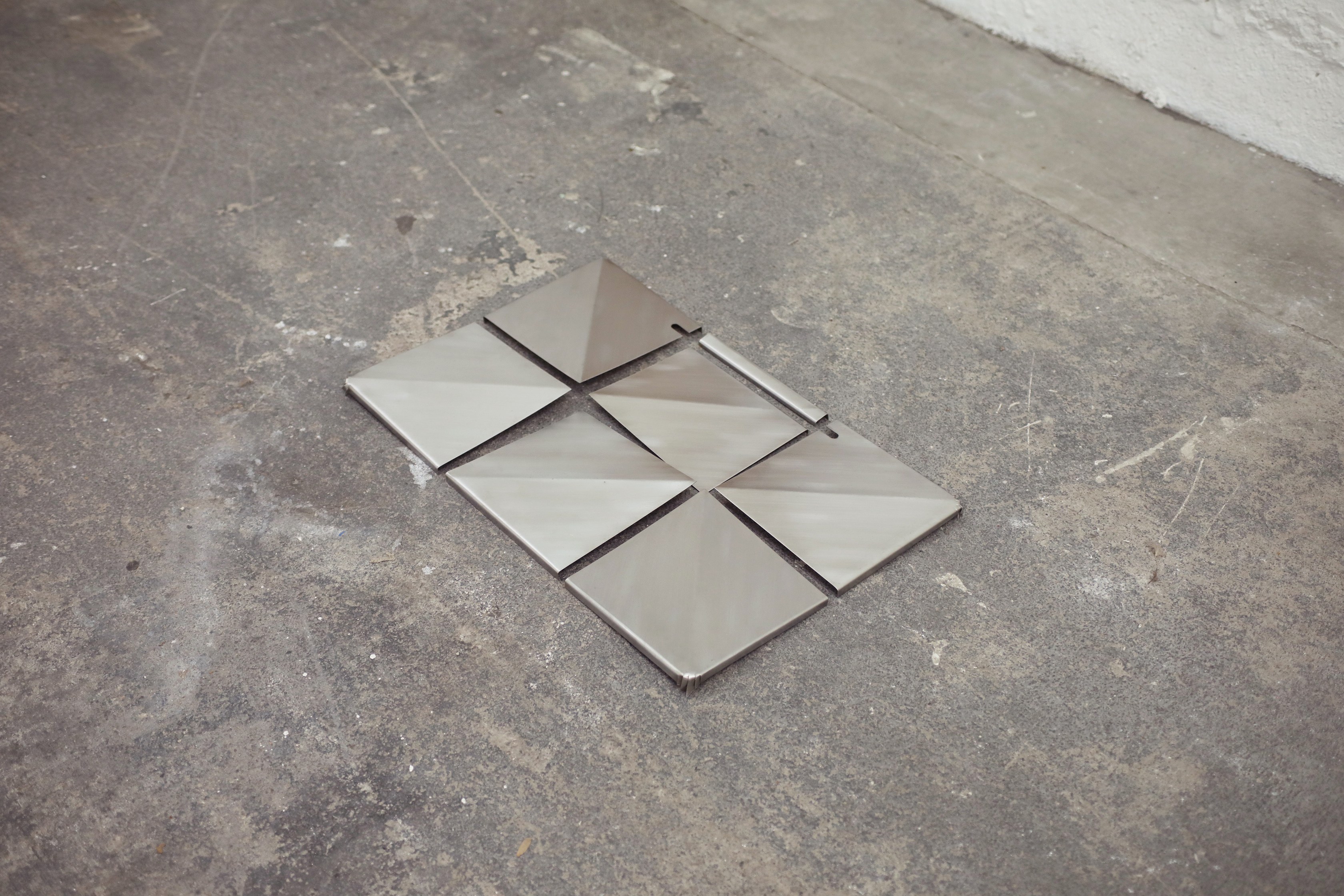 Mira Dayal, Steel Model of Paper Copy of Desk Top with Pencil Groove at Spencer Brownstone, photo 18