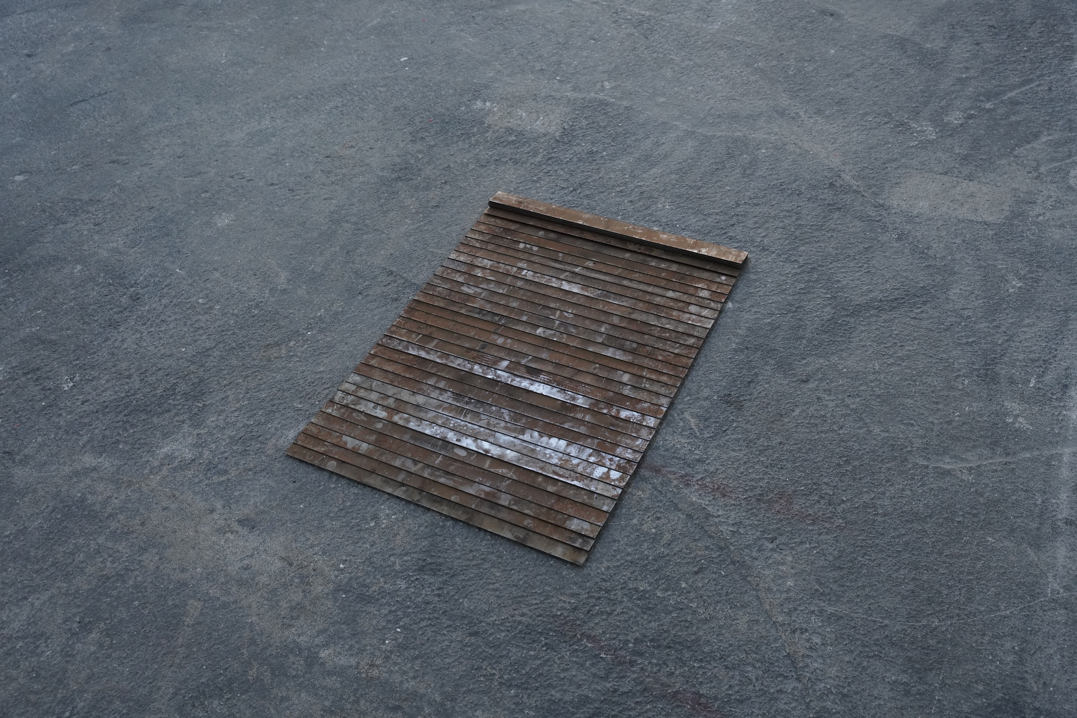Mira Dayal, Steel Model of Paper Copy of Desk Top with Pencil Groove at Spencer Brownstone, photo 14