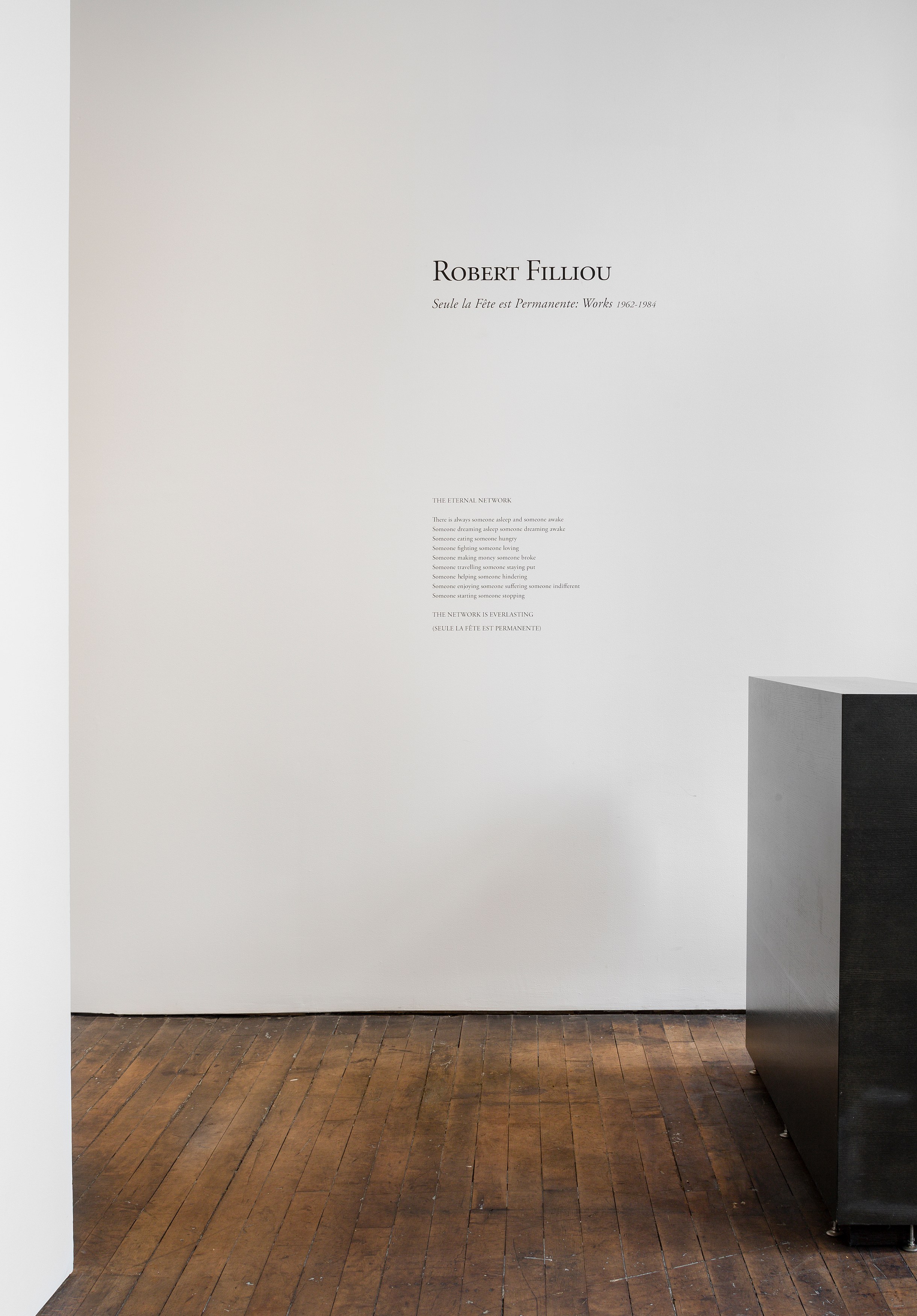 Robert Filliou, Seule la Fête est Permanente: Works 1962-1984 at Peter Freeman, photo 4