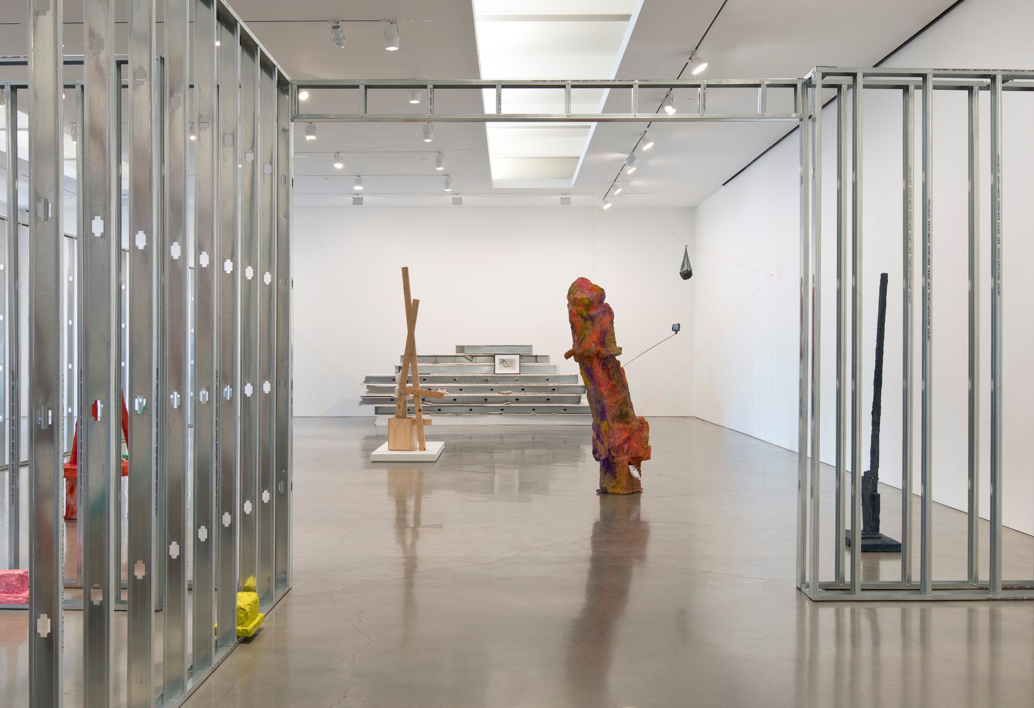 Rachel Harrison, Three Young Framers at Regen Projects, photo 2