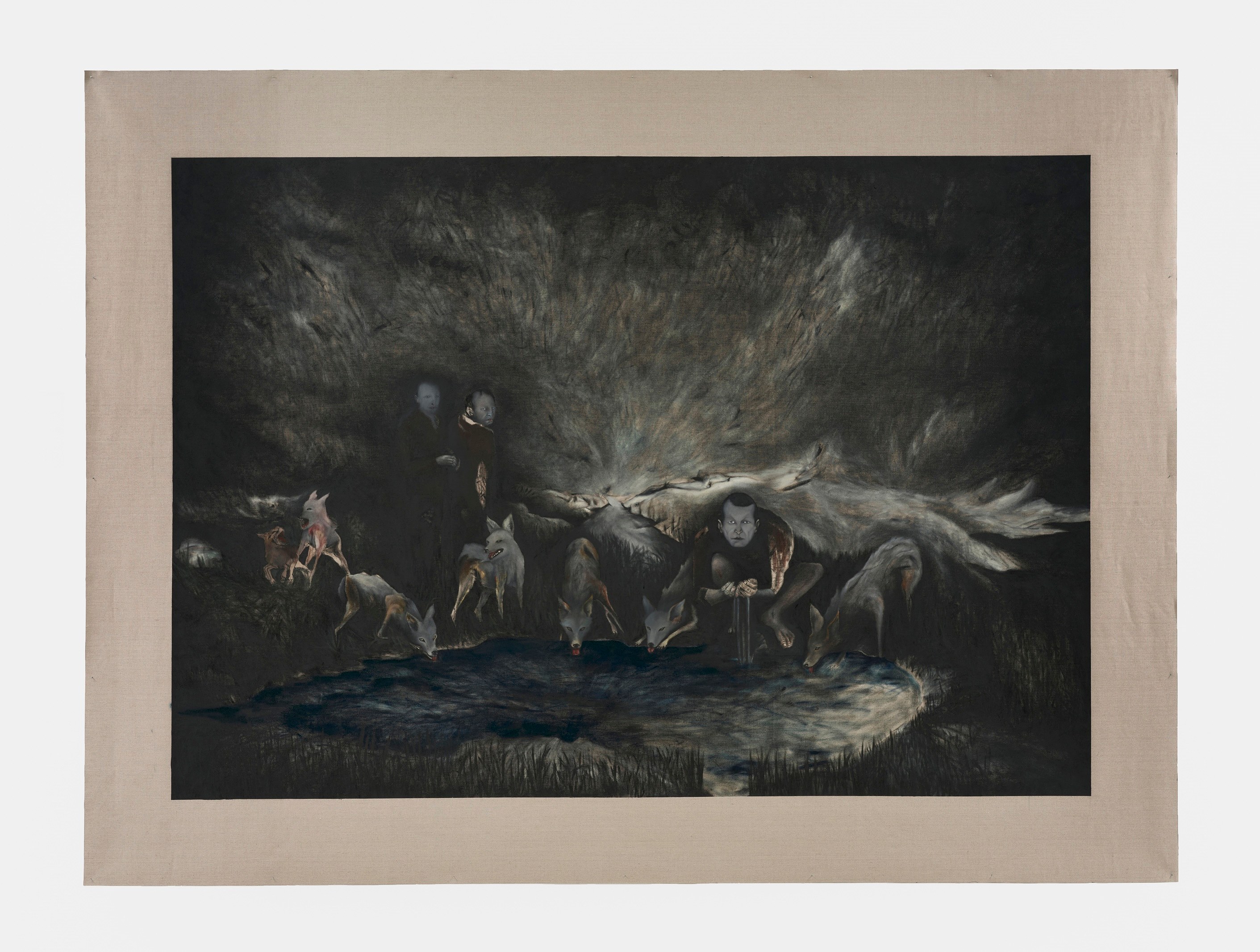Nika Kutateladze, A Man, a Calf, and Another Man at Mendes Wood DM, photo 18