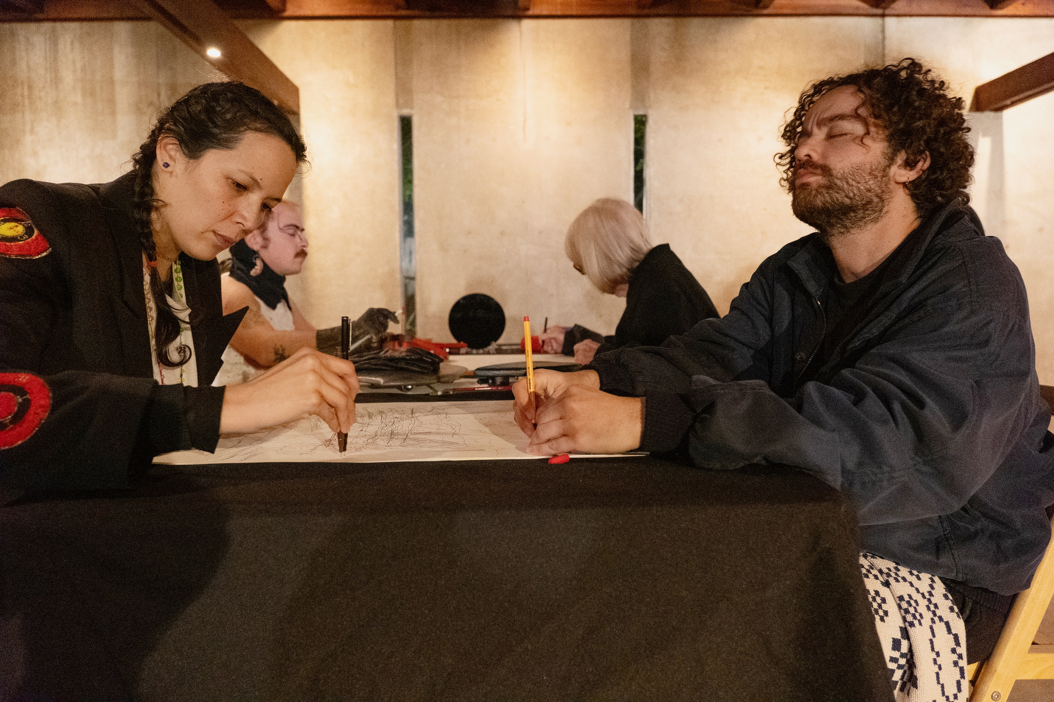 Ron Athey, Gifts of the Spirit: Automatic Writing Workshop and Performance at TV Bar, Berlin; Gidree Bawlee Foundation of Arts, Dhaka; 16/16, Lagos; Casa Pani, Mexico City; Honey's, New York; LAMYLAND, Paris; Caracol, São Paulo; Club All, Shanghai; Pejman Foundation, Tehran; Fig., Tokyo; Der TANK, Basel; SCHLOSS, Oslo; MAK Center f, photo 6