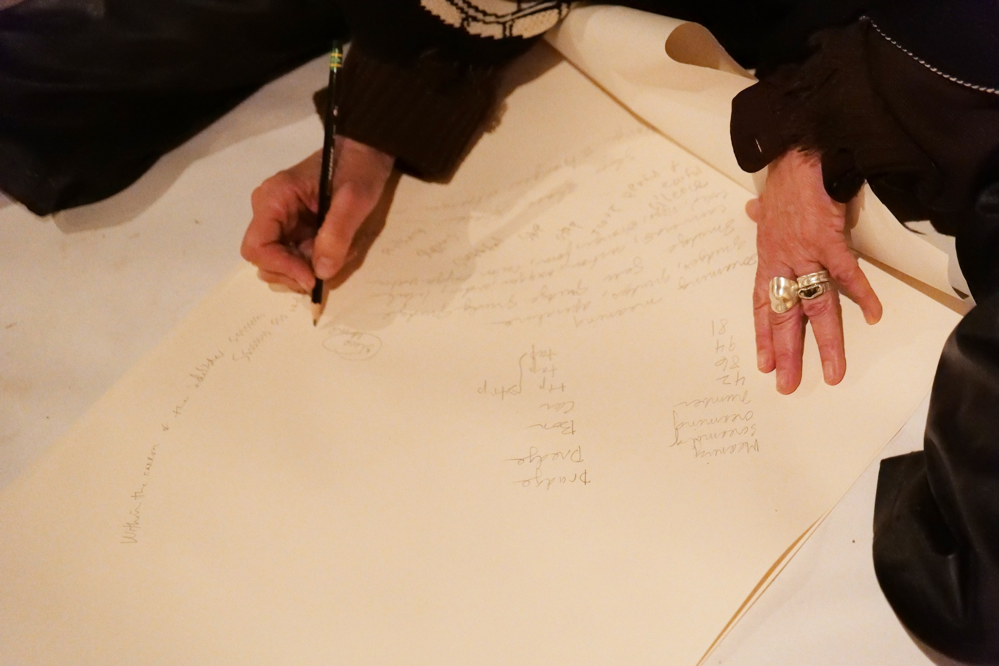 Ron Athey, Gifts of the Spirit: Automatic Writing Workshop and Performance at TV Bar, Berlin; Gidree Bawlee Foundation of Arts, Dhaka; 16/16, Lagos; Casa Pani, Mexico City; Honey's, New York; LAMYLAND, Paris; Caracol, São Paulo; Club All, Shanghai; Pejman Foundation, Tehran; Fig., Tokyo; Der TANK, Basel; SCHLOSS, Oslo; MAK Center f, photo 12