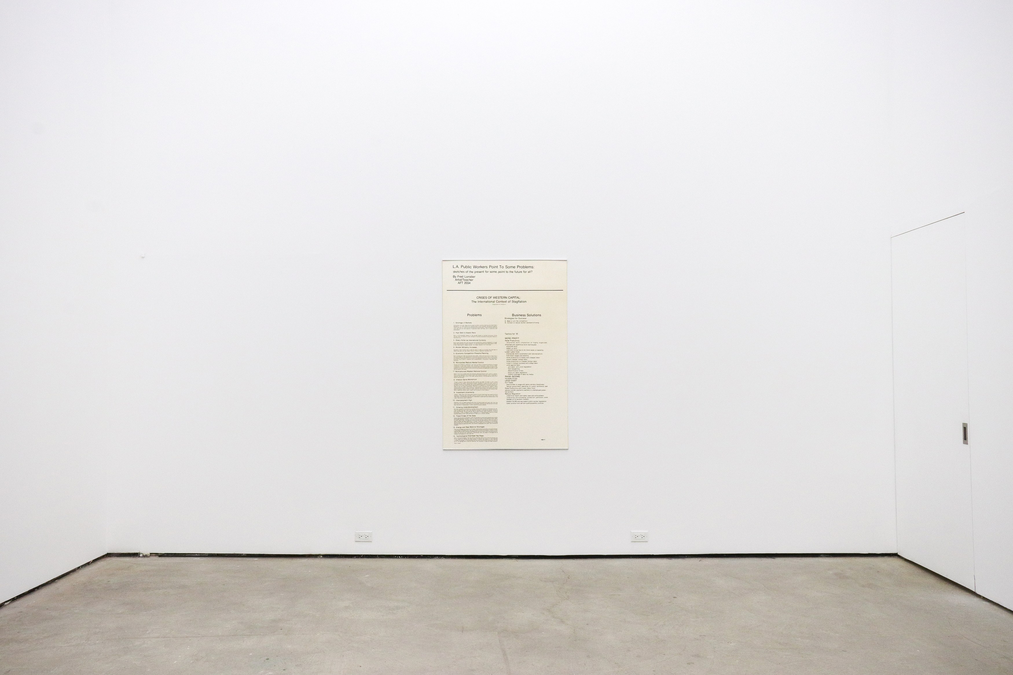 Fred Lonidier, Two Works From The 1980s at Maxwell Graham, photo 2