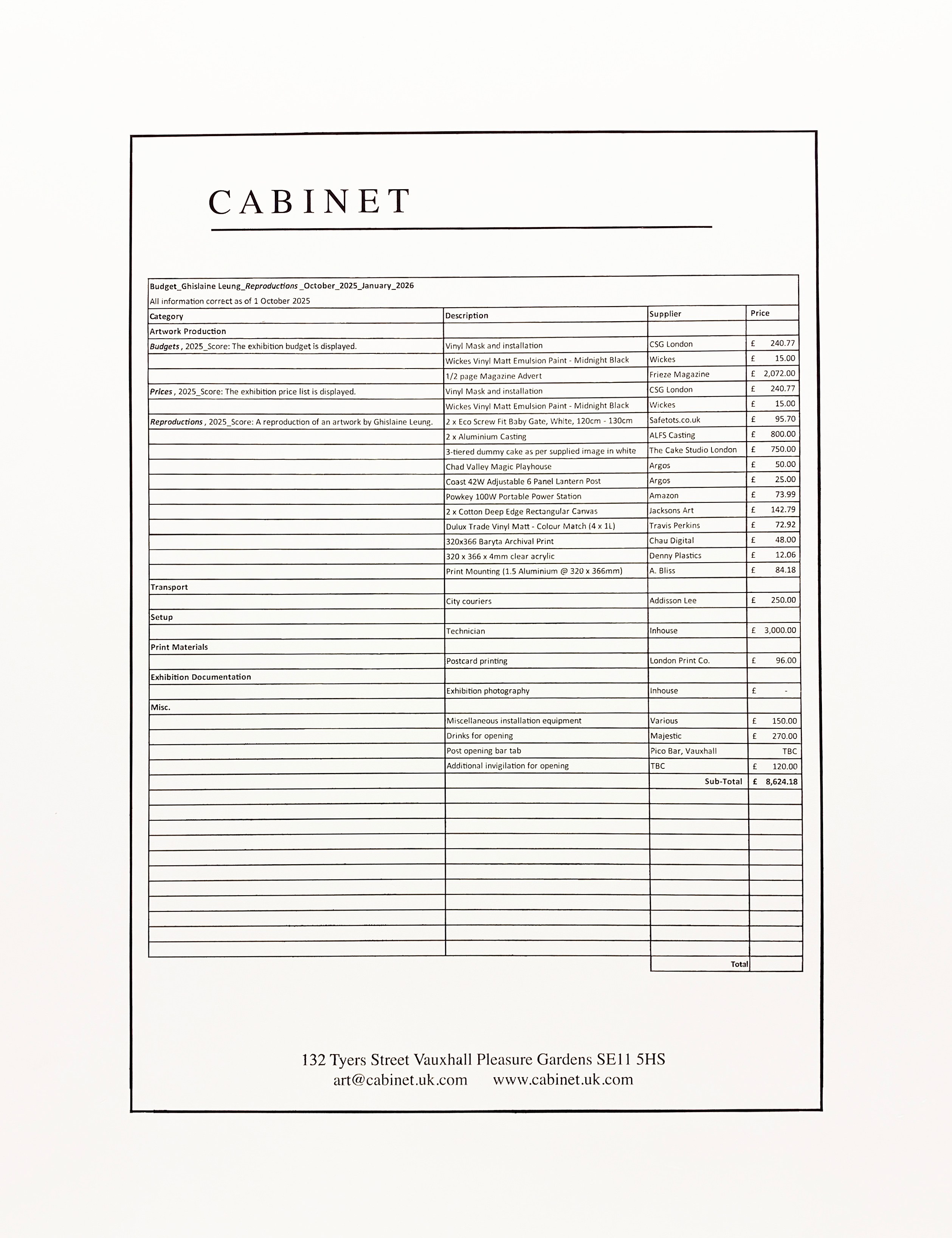 Ghislaine Leung, Reproductions at Cabinet, photo 14