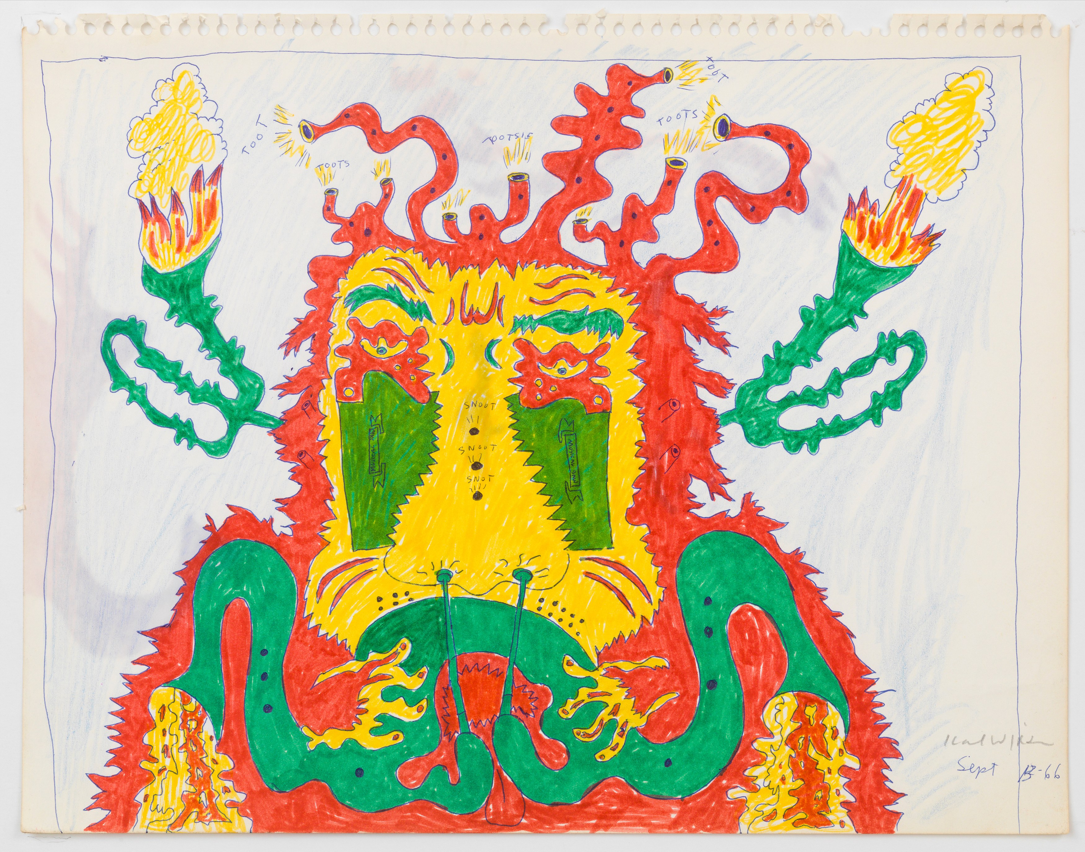 Karl Wirsum, Sideshow: Drawings from the Sixties at Derek Eller Gallery, photo 10