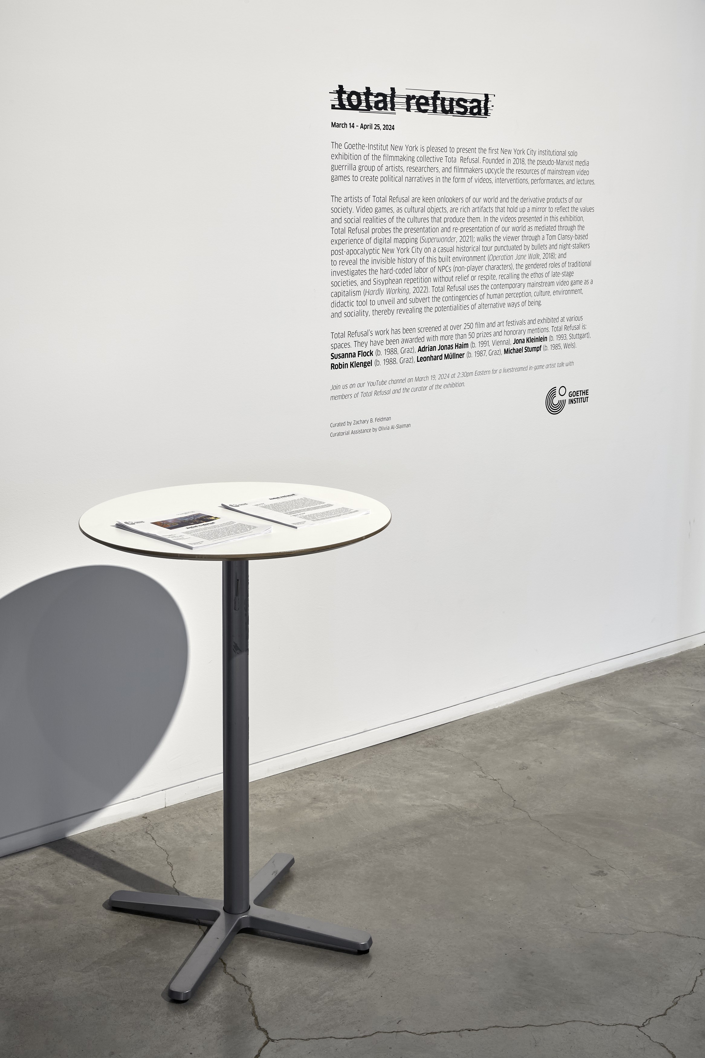 Total Refusal, Total Refusal at Goethe-Institut New York, photo 6