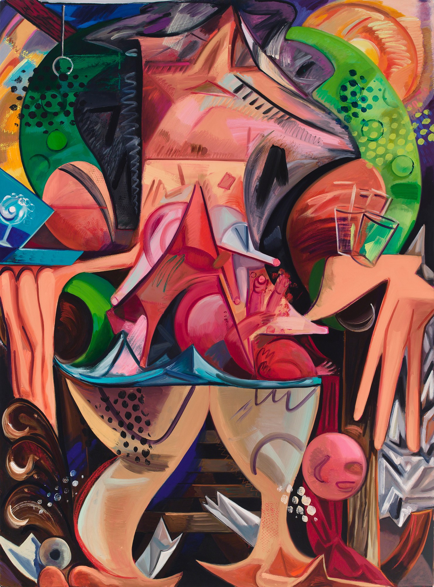 Dana Schutz, Fight in an Elevator at Petzel, photo 25