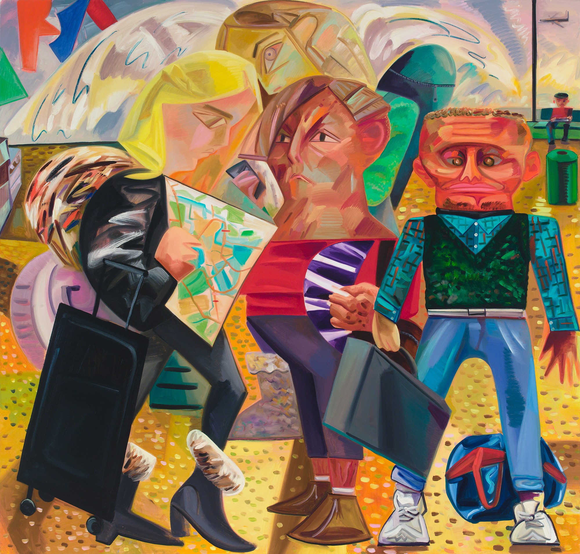 Dana Schutz, Fight in an Elevator at Petzel, photo 26