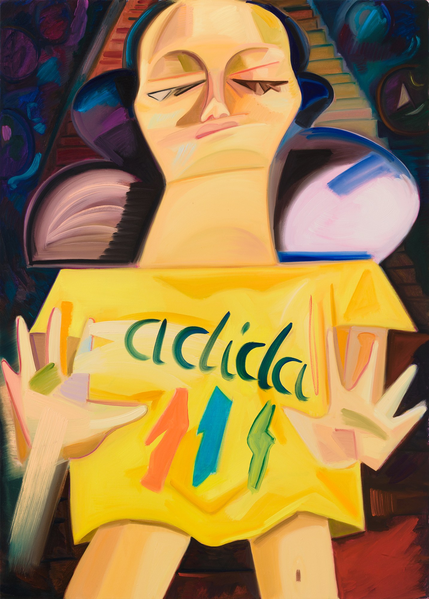 Dana Schutz, Fight in an Elevator at Petzel, photo 28