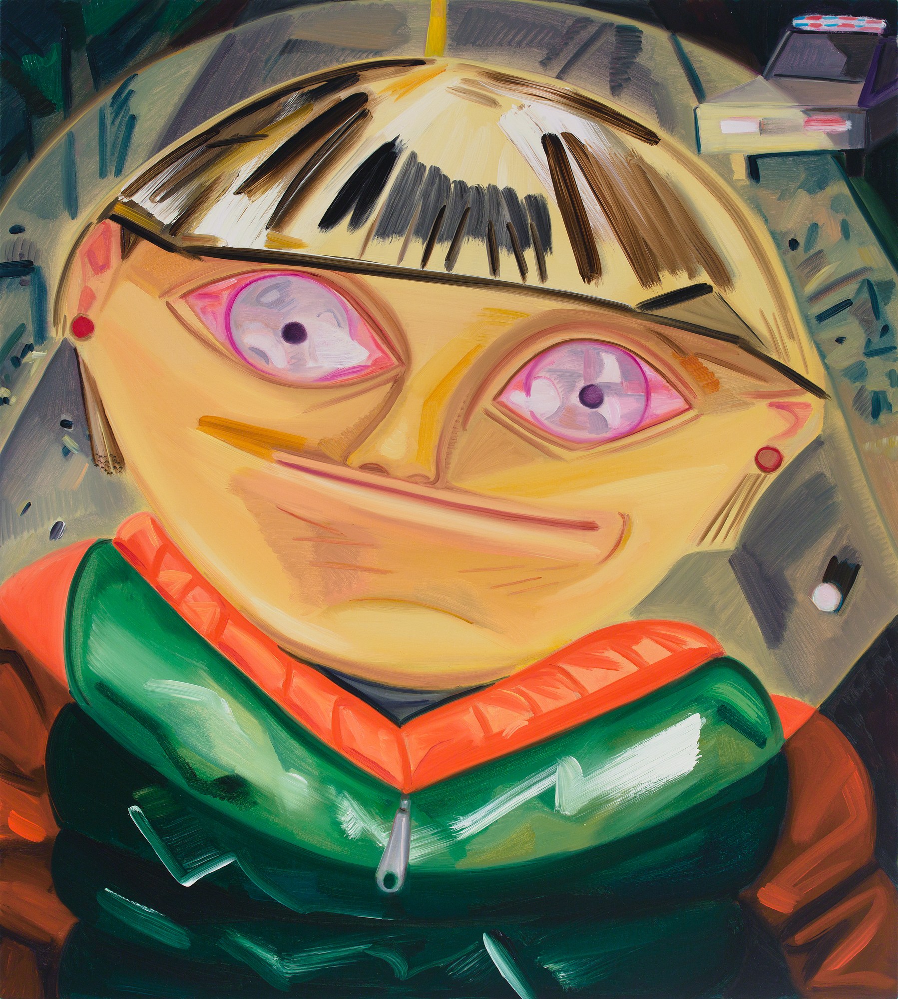 Dana Schutz, Fight in an Elevator at Petzel, photo 29