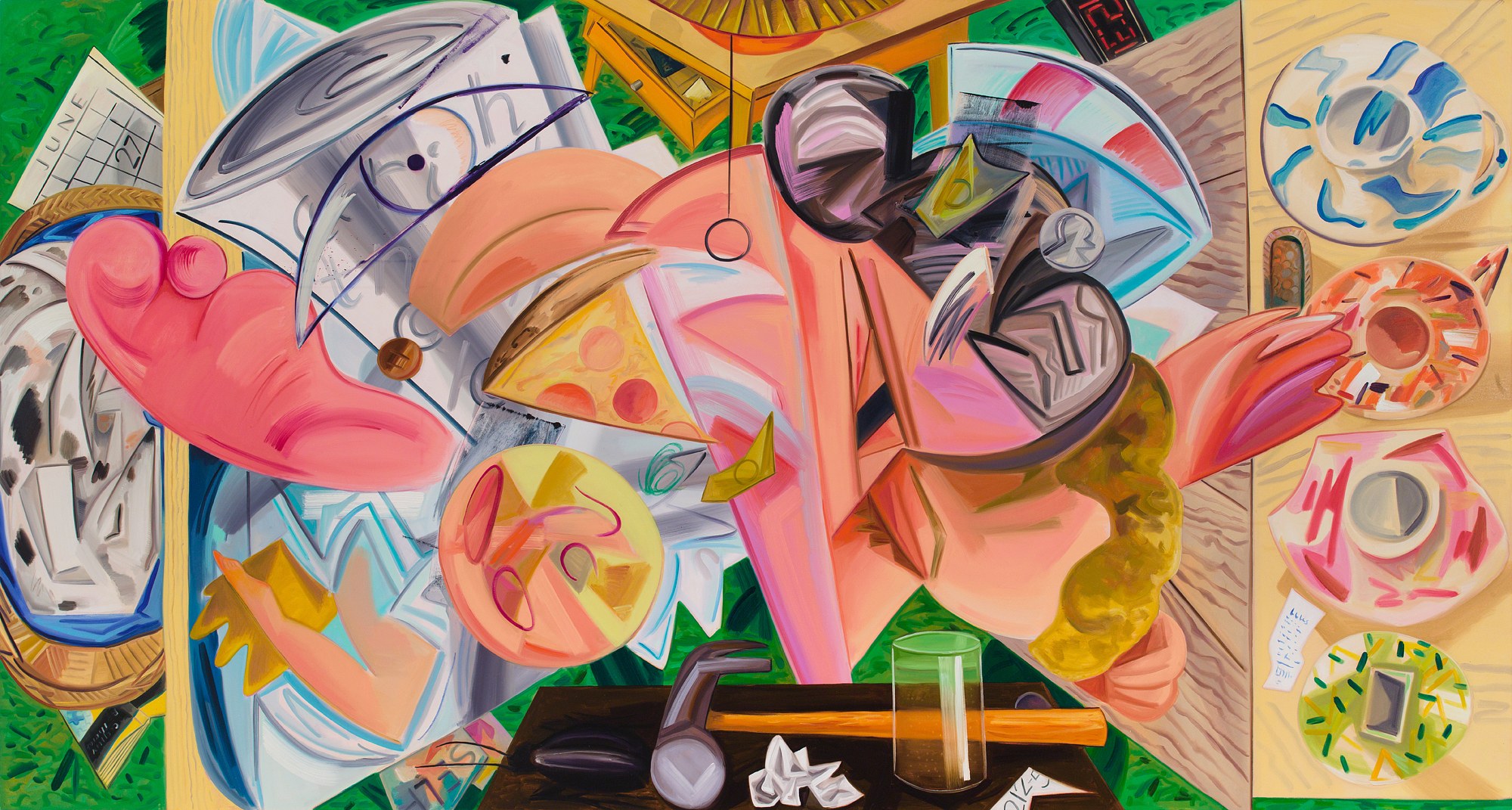 Dana Schutz, Fight in an Elevator at Petzel, photo 30