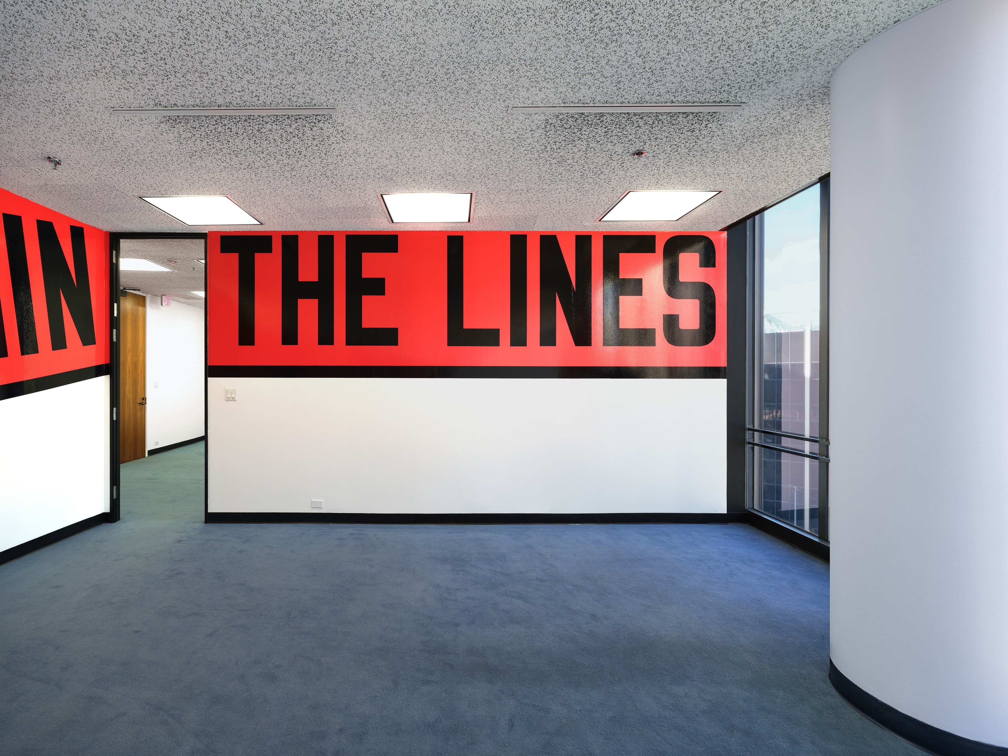 Lawrence Weiner, Wrenched Free at Manual Arts, photo 3