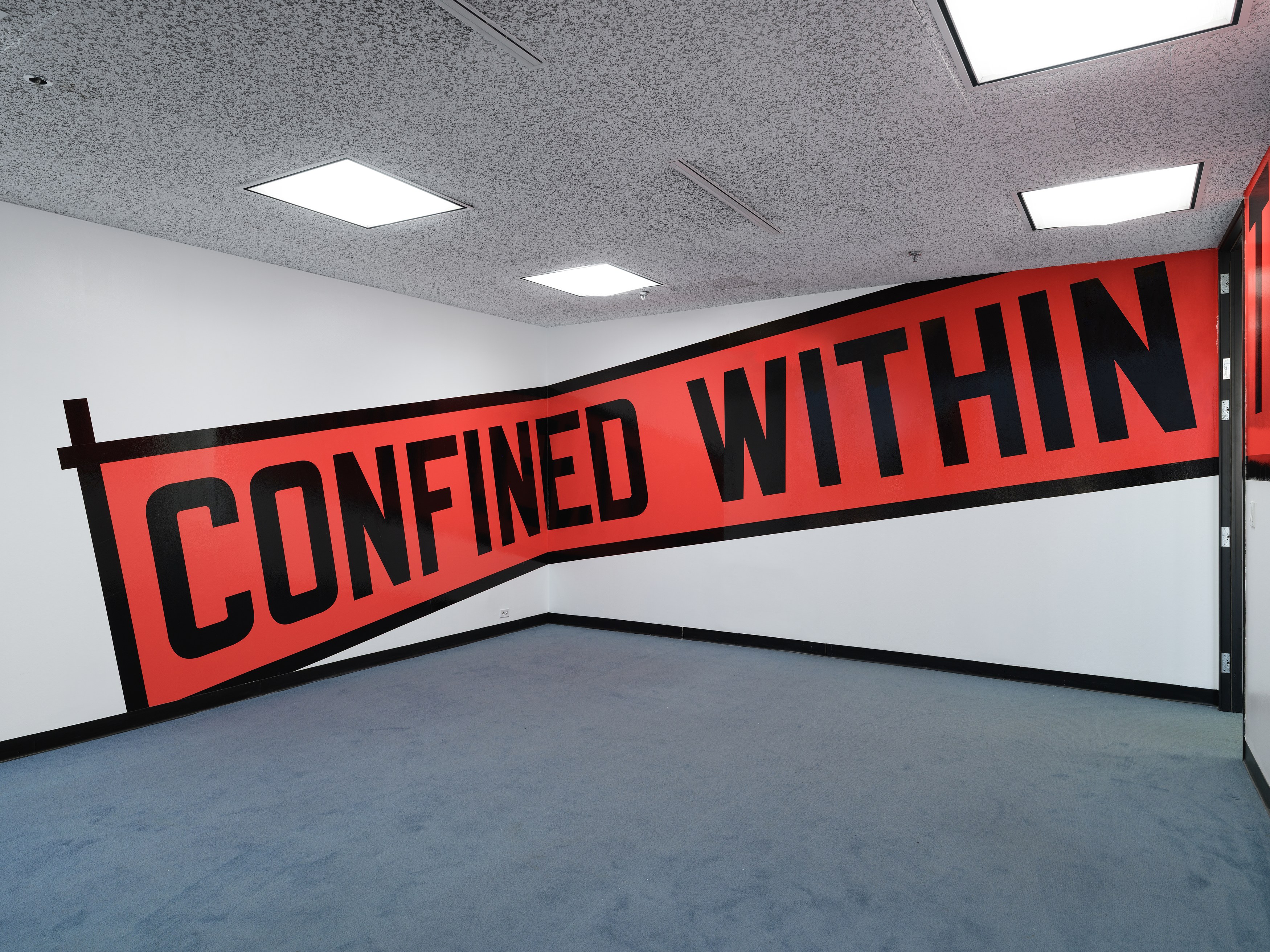 Lawrence Weiner, Wrenched Free at Manual Arts, photo 2