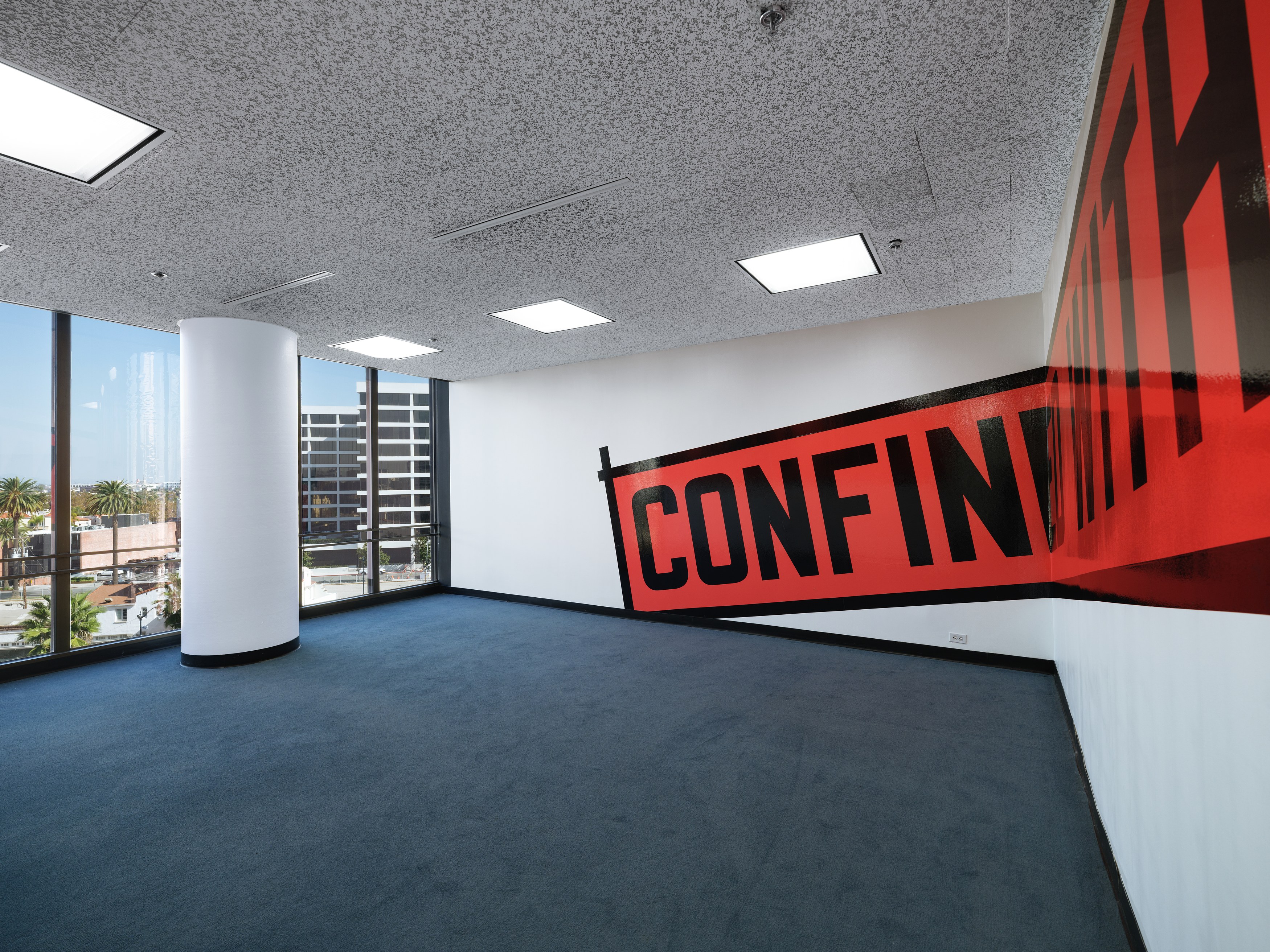Lawrence Weiner, Wrenched Free at Manual Arts, photo 5