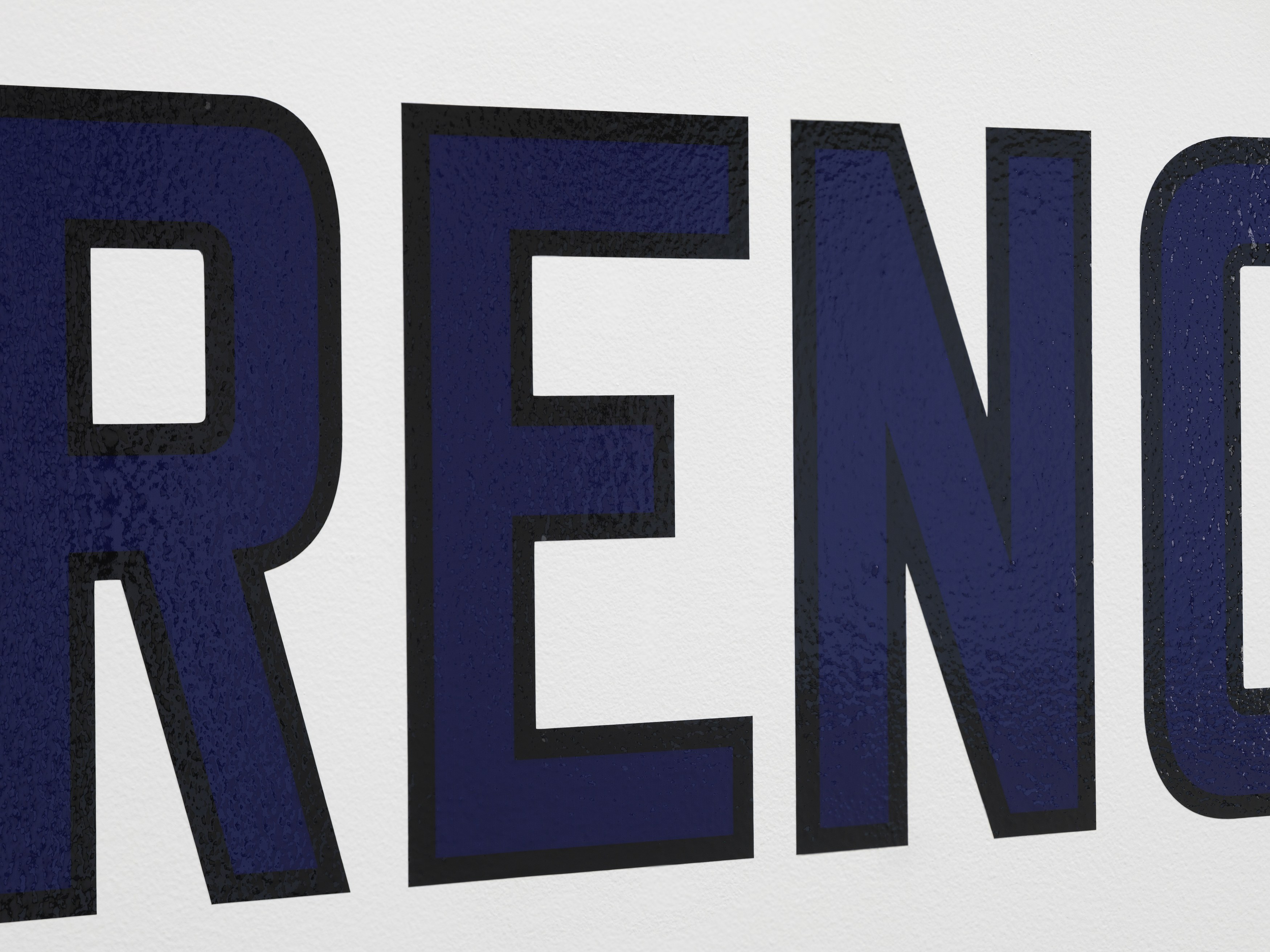 Lawrence Weiner, Wrenched Free at Manual Arts, photo 8