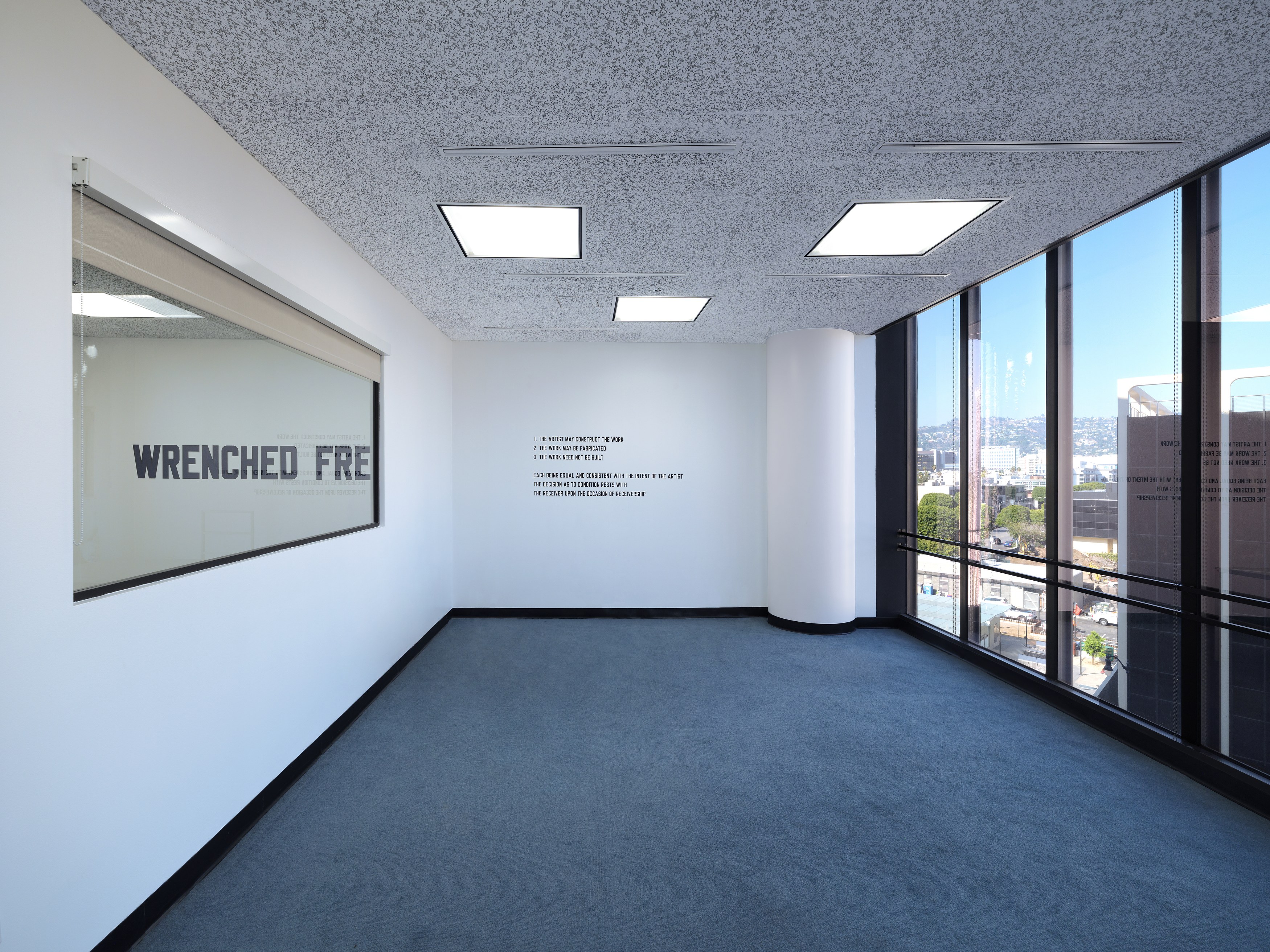 Lawrence Weiner, Wrenched Free at Manual Arts, photo 10