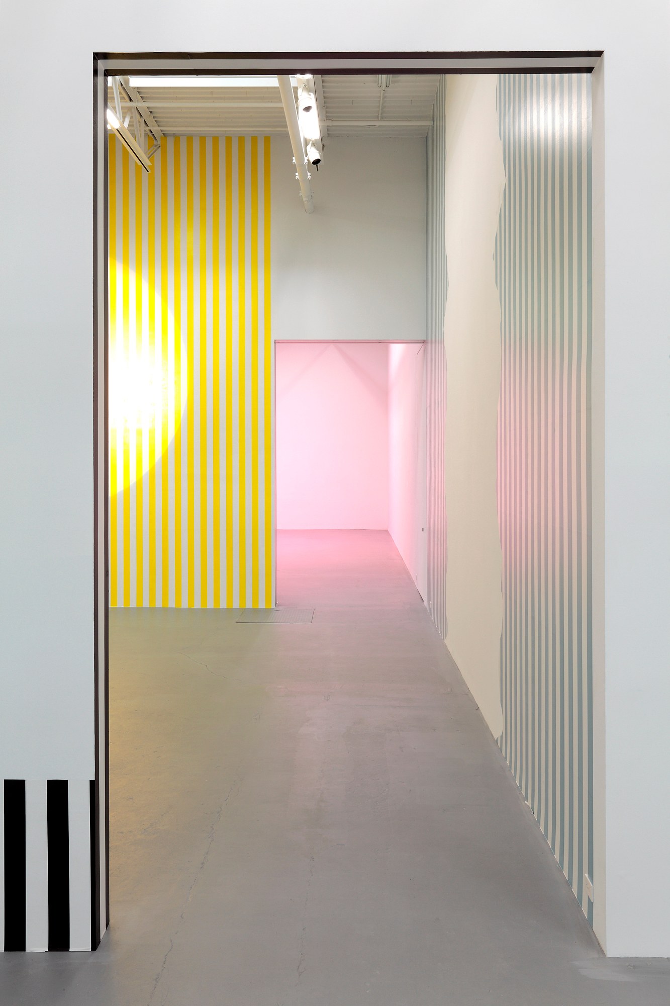 Daniel Buren, Electricity Paper Vinyl… <br>Works in Situ & Situated Works from 1968 to 2013 <br>(DEDICATED TO MICHAEL ASHER) at Petzel, photo 7
