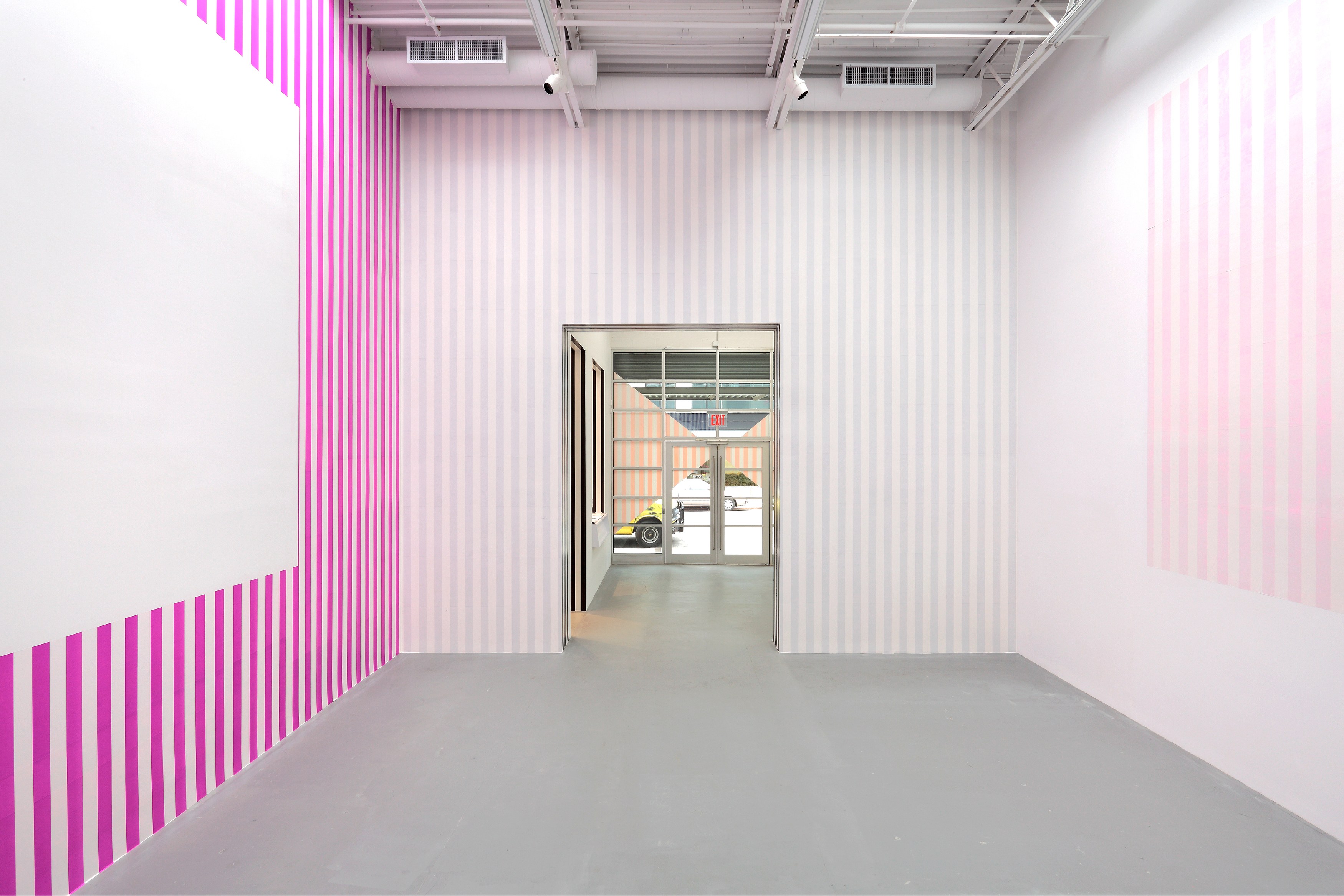 Daniel Buren, Electricity Paper Vinyl… <br>Works in Situ & Situated Works from 1968 to 2013 <br>(DEDICATED TO MICHAEL ASHER) at Petzel, photo 9
