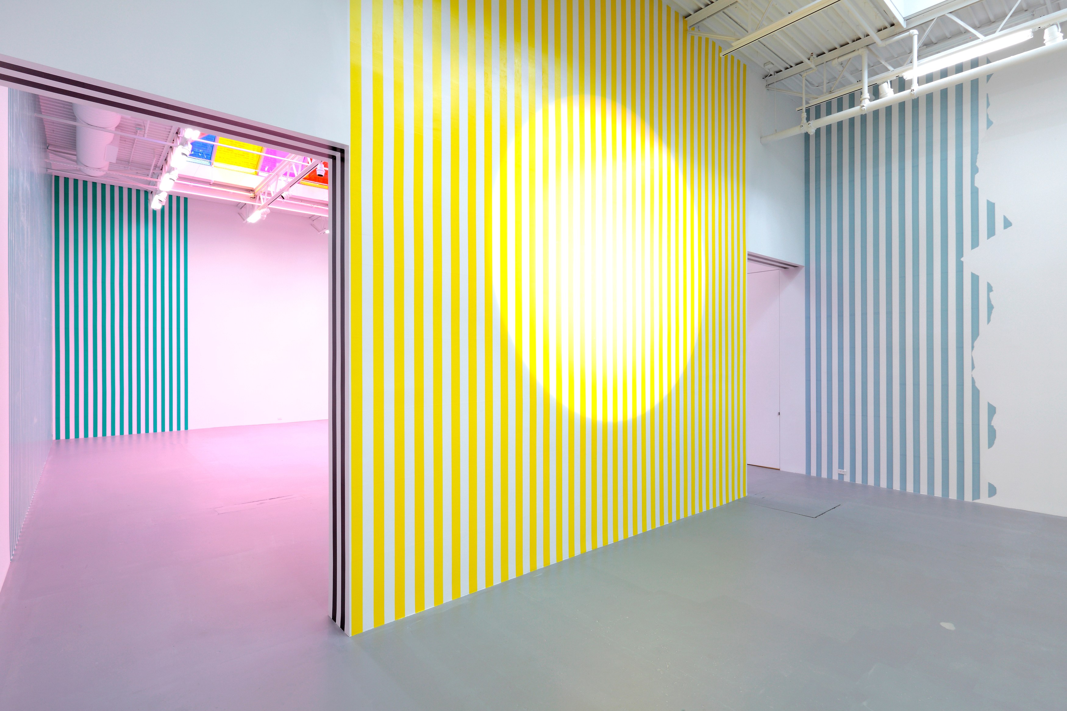 Daniel Buren, Electricity Paper Vinyl… <br>Works in Situ & Situated Works from 1968 to 2013 <br>(DEDICATED TO MICHAEL ASHER) at Petzel, photo 16