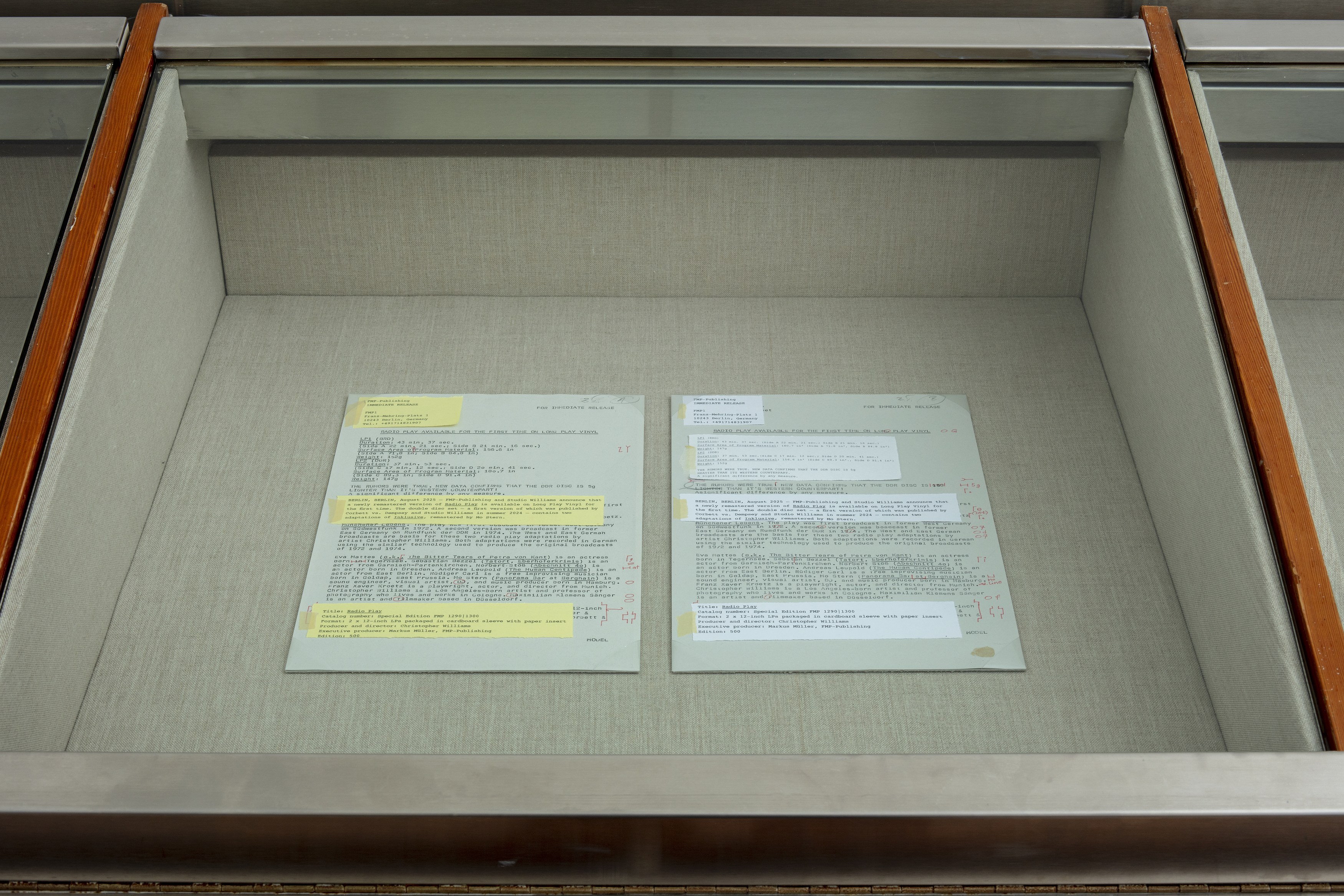 Christopher Williams, Blocking Templates at Sammlung Haubrok and Paris Bar, Berlin, photo 58