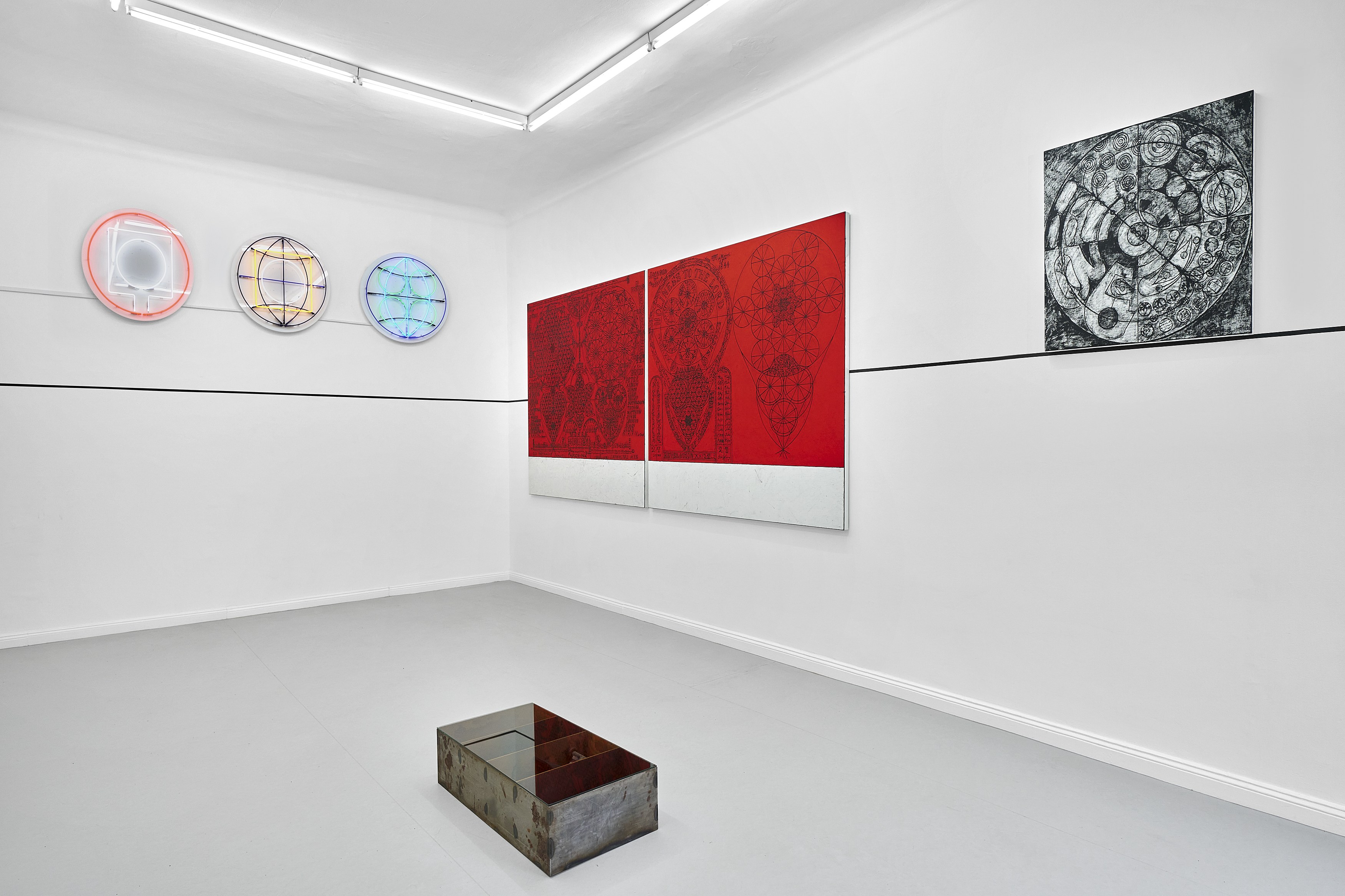 Matt Mullican, ABOVE AND BELOW THE THREE WORLDS at Galerie Thomas Schulte, photo 9