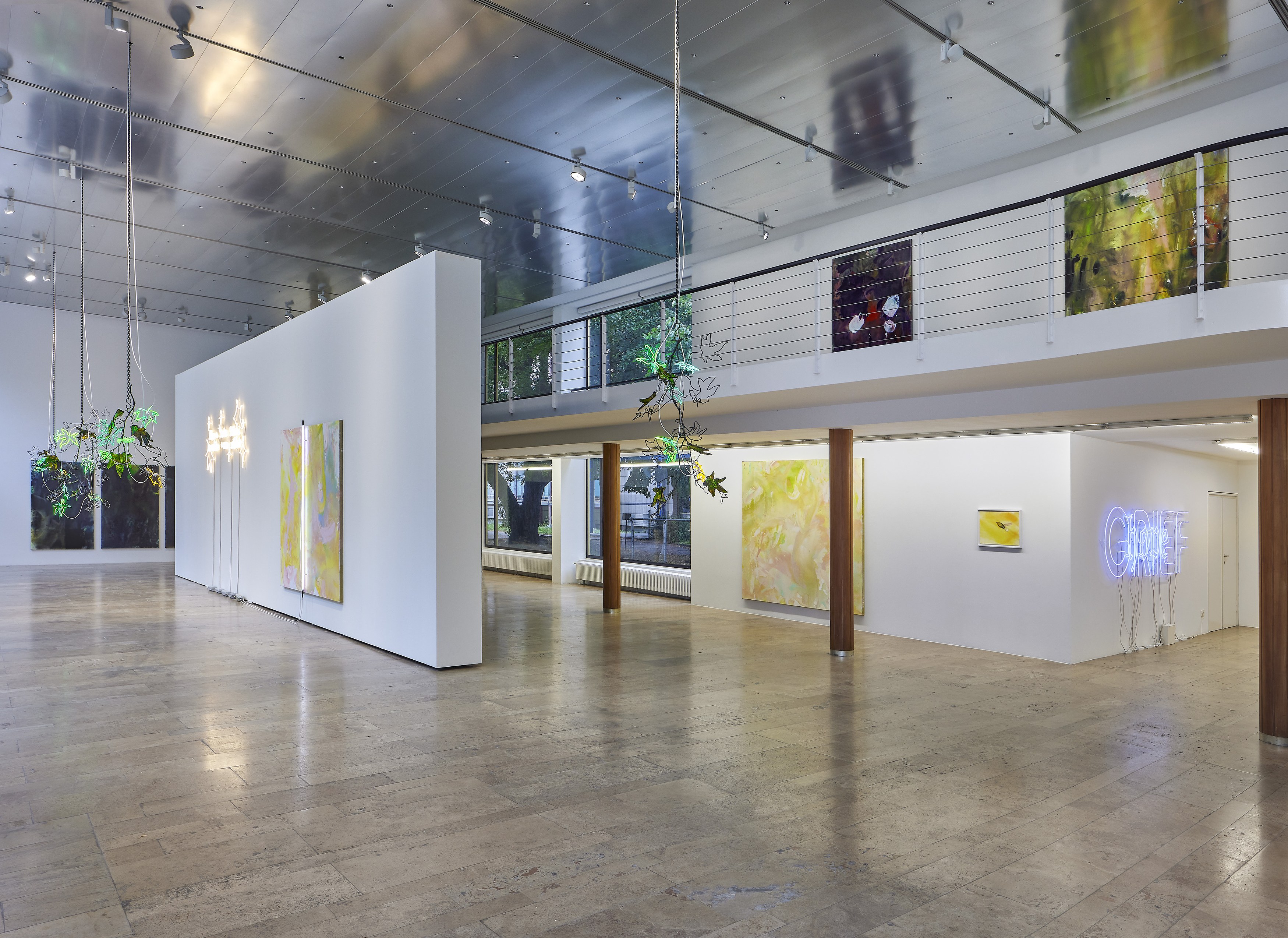 Andrea Bowers, Mary Weatherford, Drink the Wild Air at Capitain Petzel, photo 2
