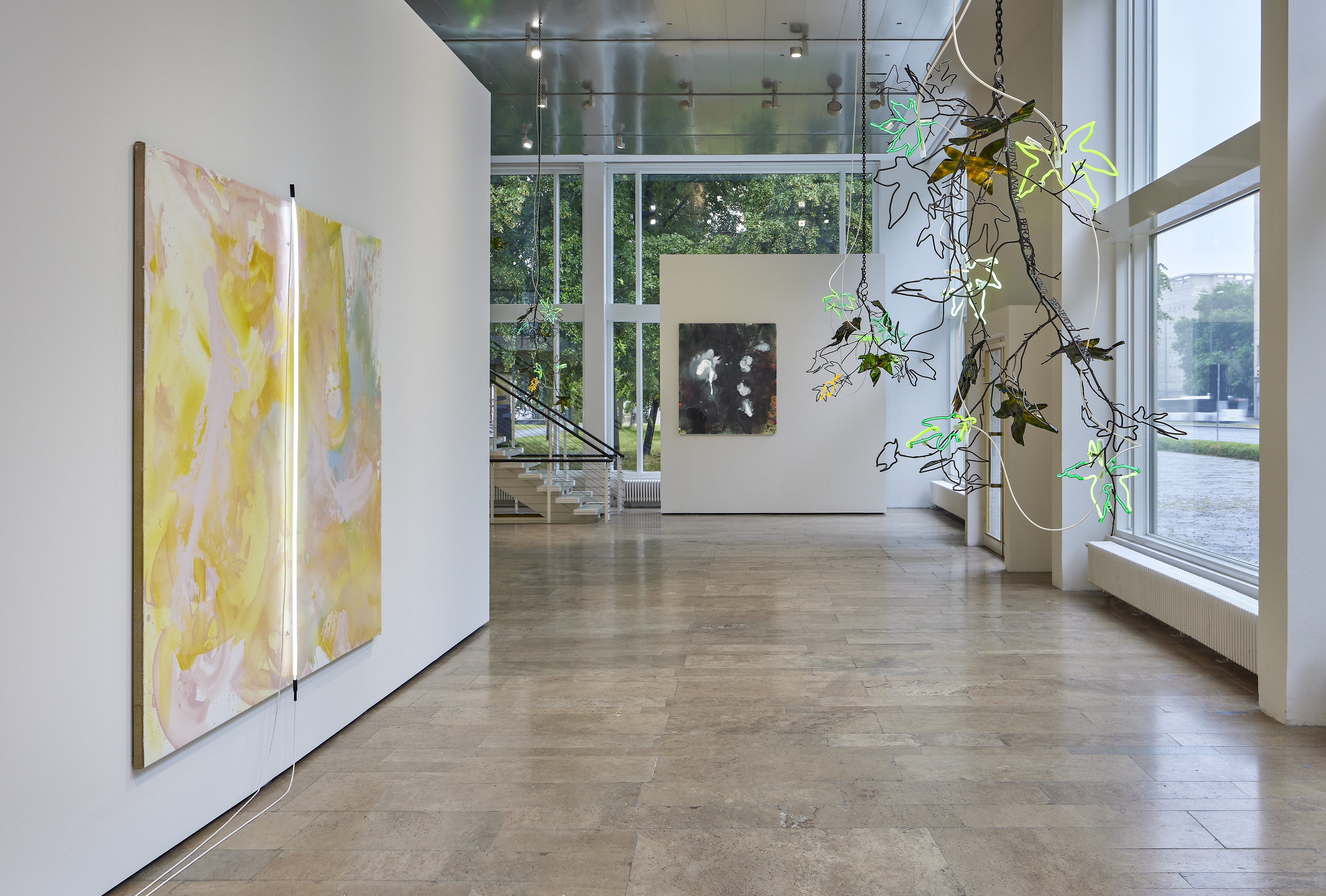 Andrea Bowers, Mary Weatherford, Drink the Wild Air at Capitain Petzel, photo 3