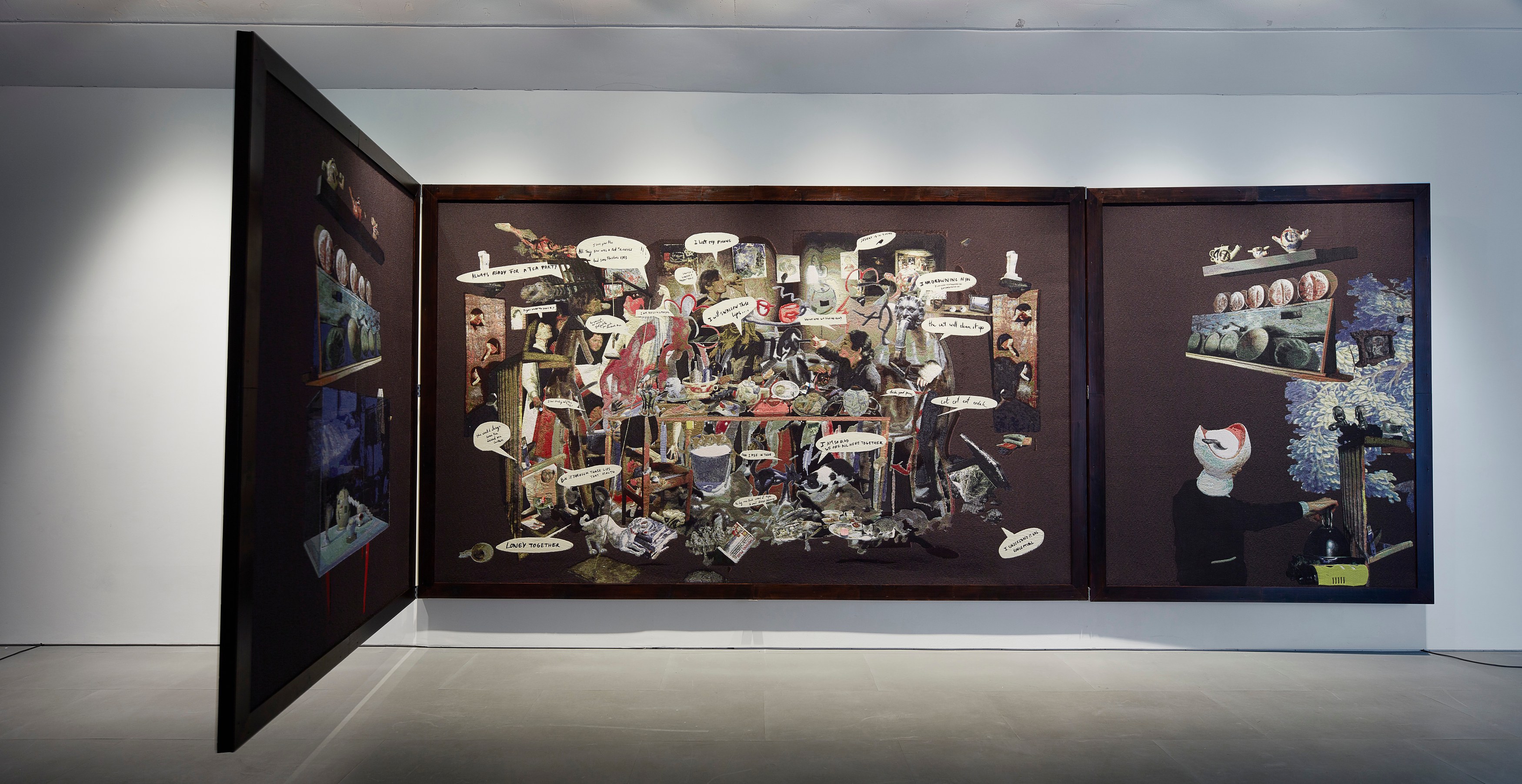 Laure Prouvost, Dear dirty dark drink drift down deep droll (in der dole) at Carlier Gebauer, photo 7