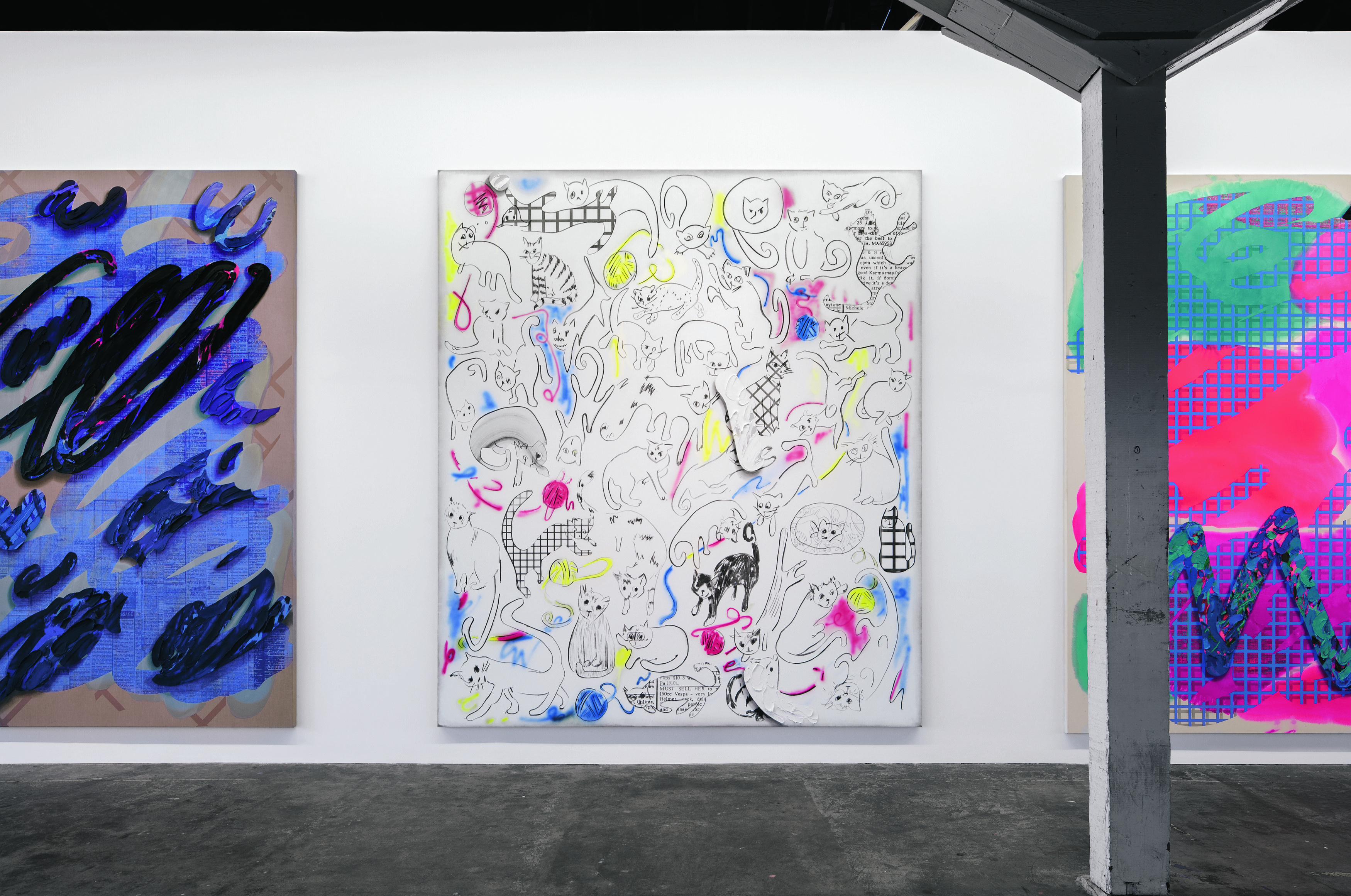 Laura Owens, 12 Paintings by Laura Owens and Ooga Booga #2 at 356 Mission, photo 3