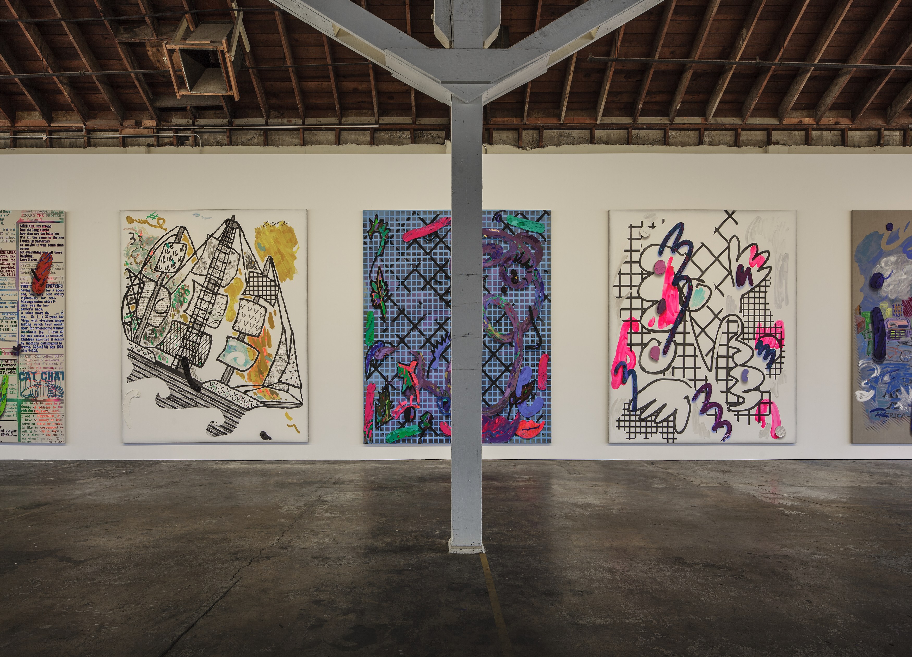 Laura Owens, 12 Paintings by Laura Owens and Ooga Booga #2 at 356 Mission, photo 9