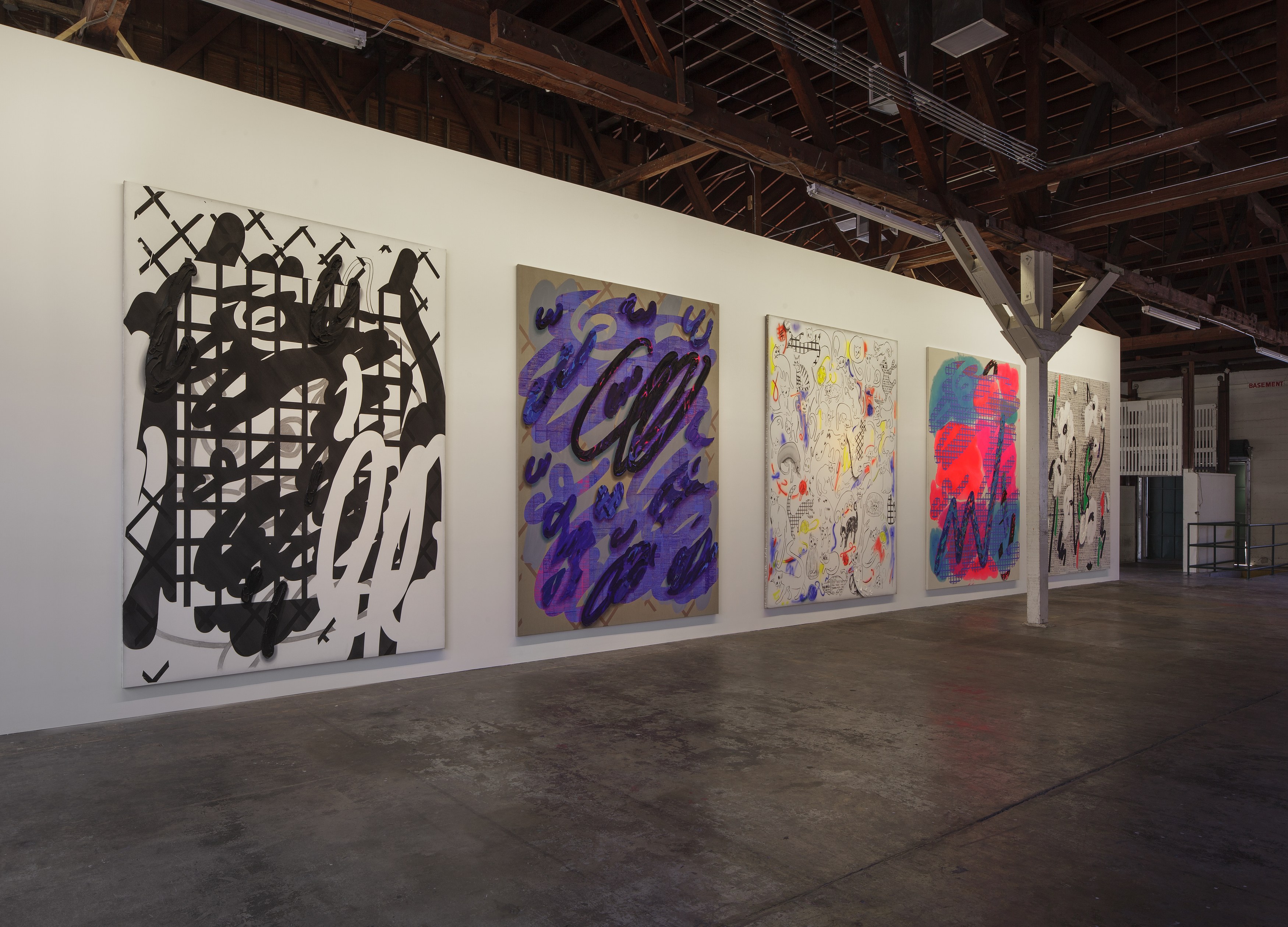 Laura Owens, 12 Paintings by Laura Owens and Ooga Booga #2 at 356 Mission, photo 13